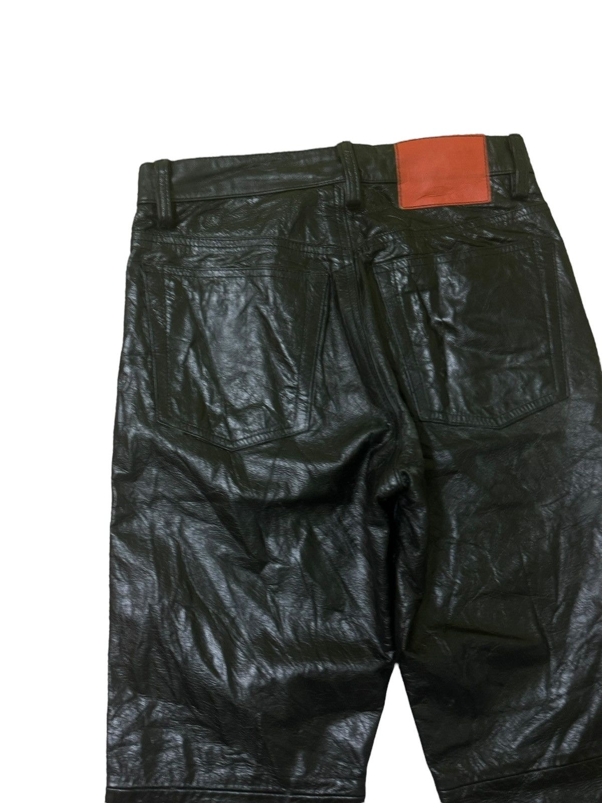 Leather × Vintage VINTAGE RadmesS MEN'S BIGI BLACK FAUX LEATHER Size US 27 - 9 Thumbnail