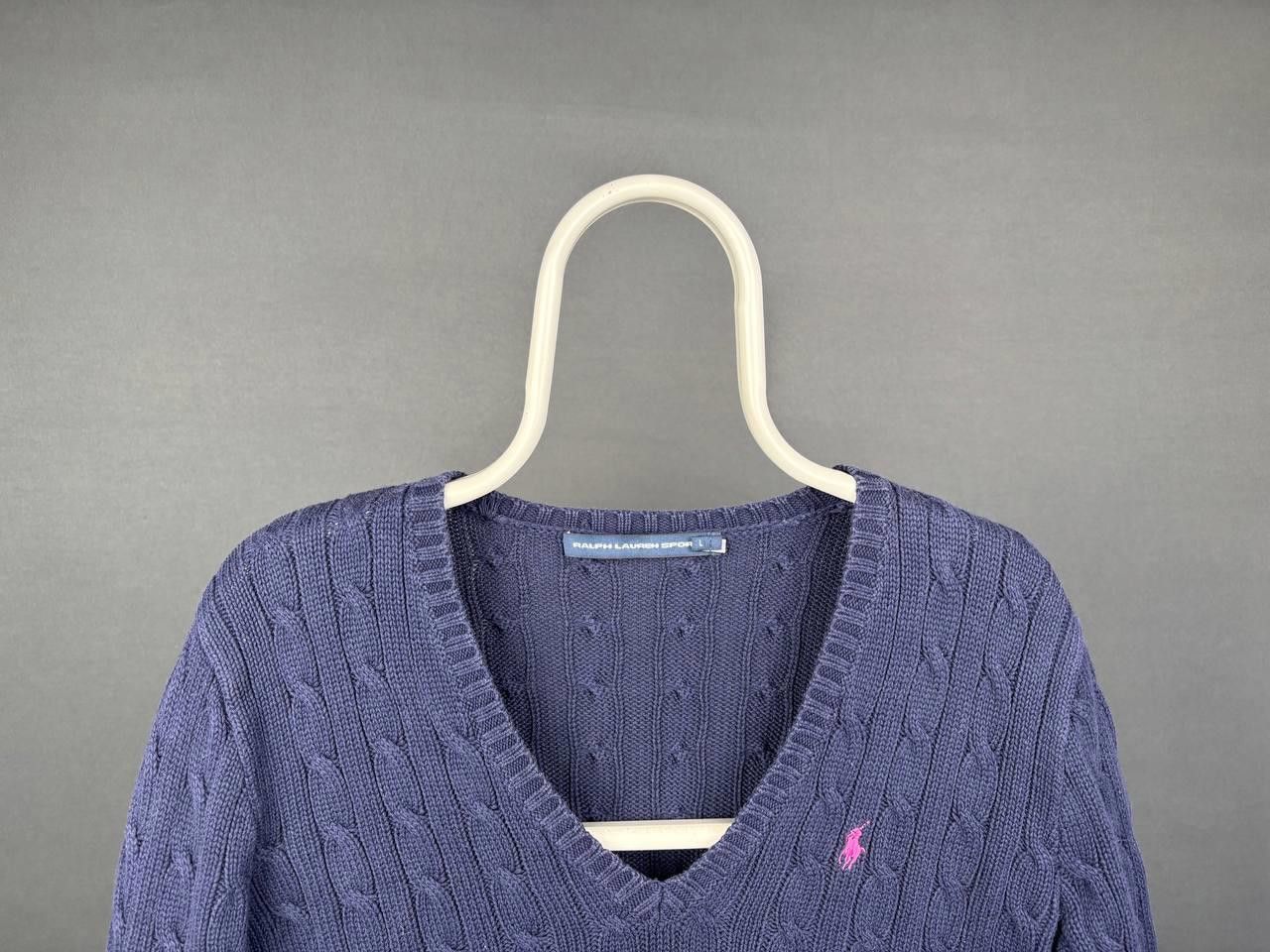 Polo Ralph Lauren Ralph Lauren V-neck Size L Long Sleeve Sweater Vintage Size L / US 10 / IT 46 - 2 Thumbnail