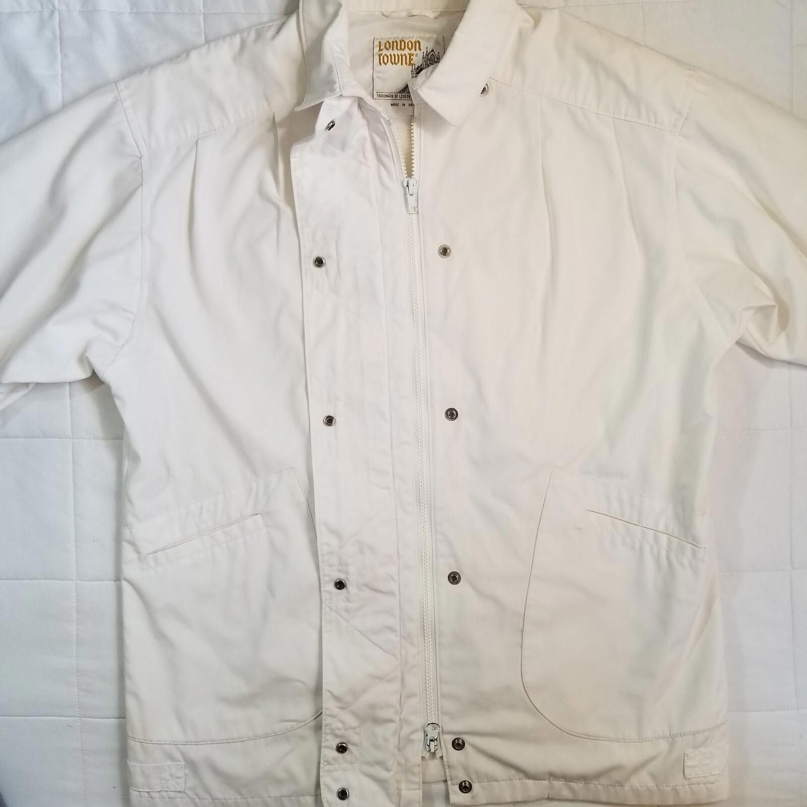 London Fog London Towne Medium White Bomber Jacket - Fast Shipping Size M / US 6-8 / IT 42-44 - 10 Thumbnail