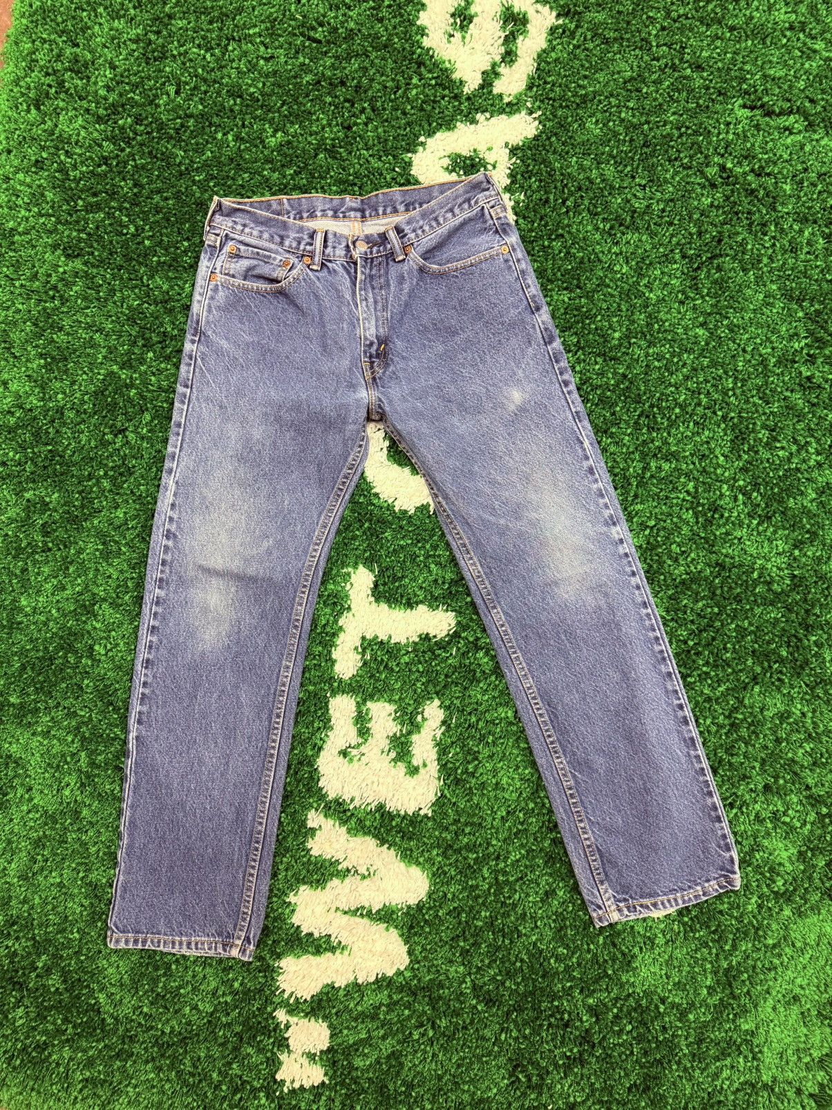 Levi's × Vintage Vintage Levis 505 Blue Denim Jeans Sz. 32 x 30 90s Size US 32 / EU 48 - 1 Thumbnail