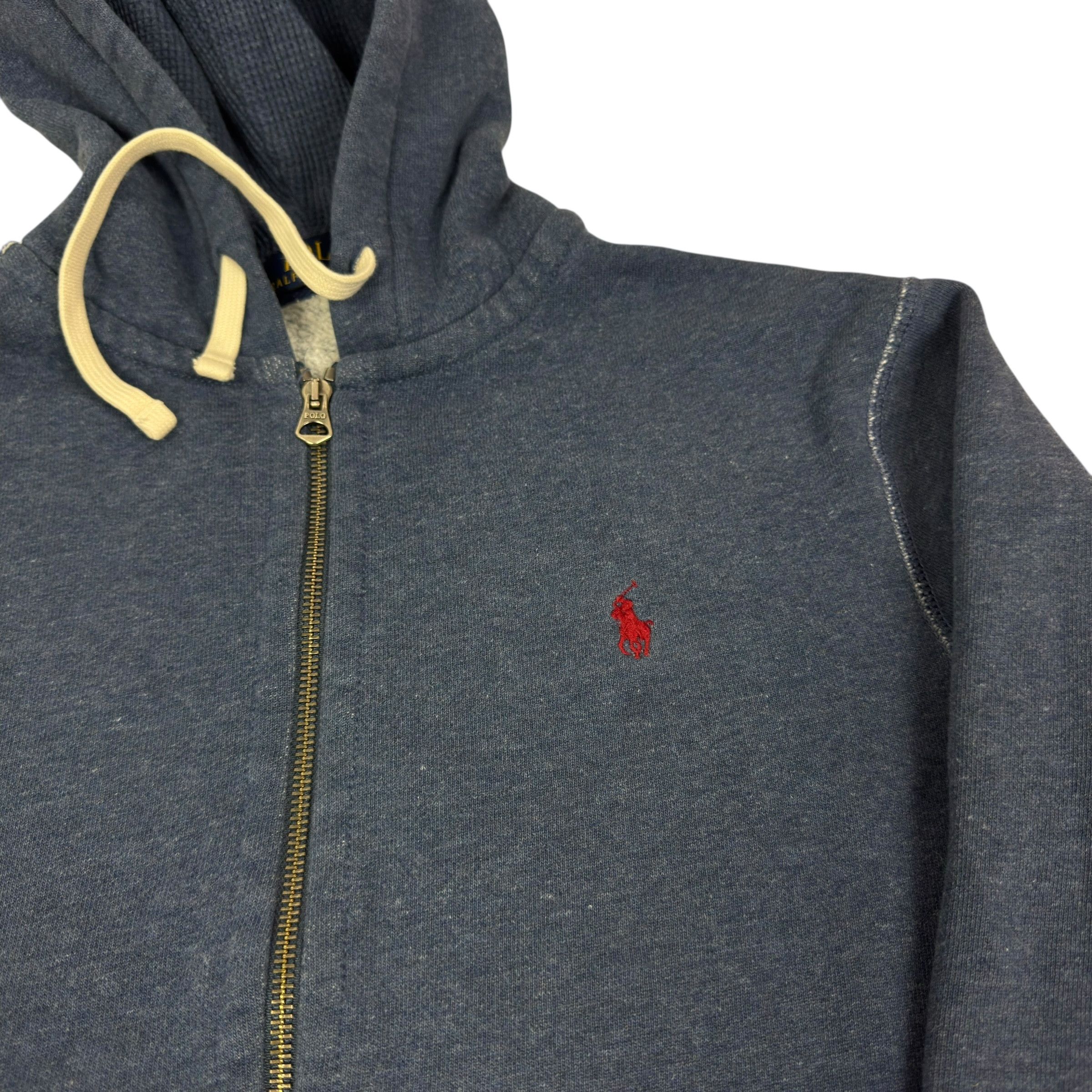 Japanese Brand × Polo Ralph Lauren Polo Ralph Lauren Men's blue Cotton Fleece Full Zip Hoodie M Size US M / EU 48-50 / 2 - 5 Thumbnail