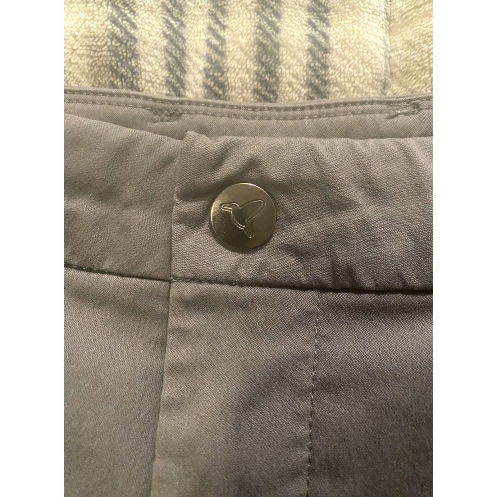 Vintage Bird Dogs Boom Pants Men 32x28 Gray Chino Golf Casual Preppy Athletic Stretch Breathable Tapered Pocket Zip Button Slim Inseam 28 Regular Size 32 Size US 32 / EU 48 - 4 Thumbnail