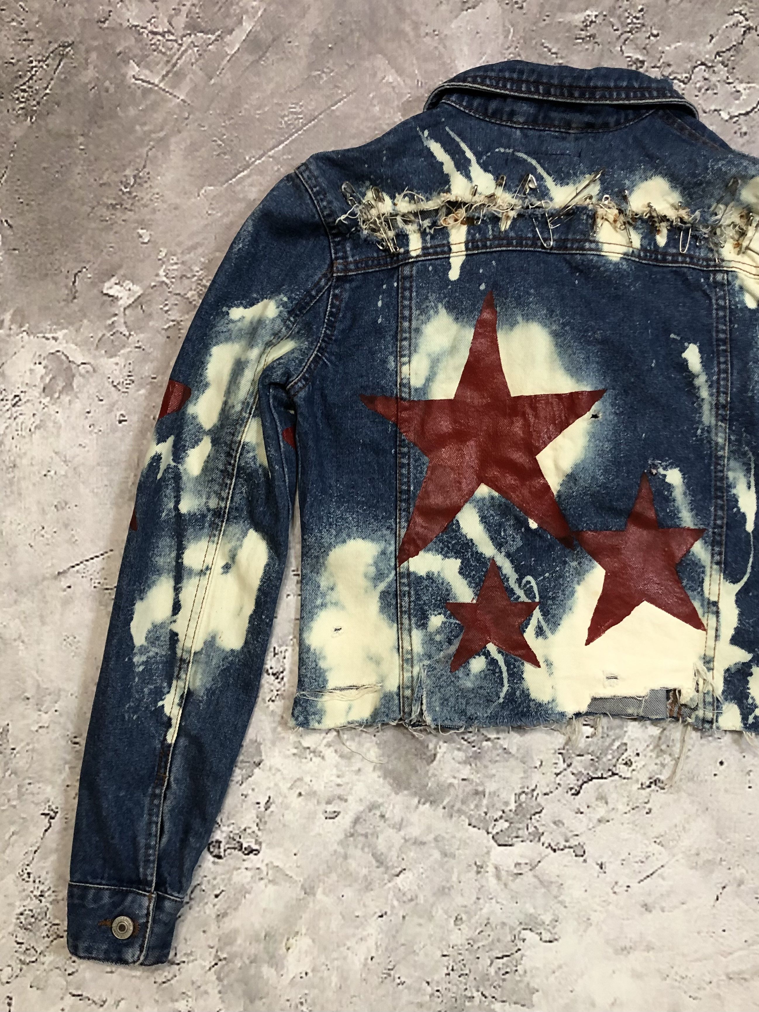 Hysteric Glamour Vintage Distressed Denim Jaket Size XXS / US 00 / IT 34 - 8 Thumbnail