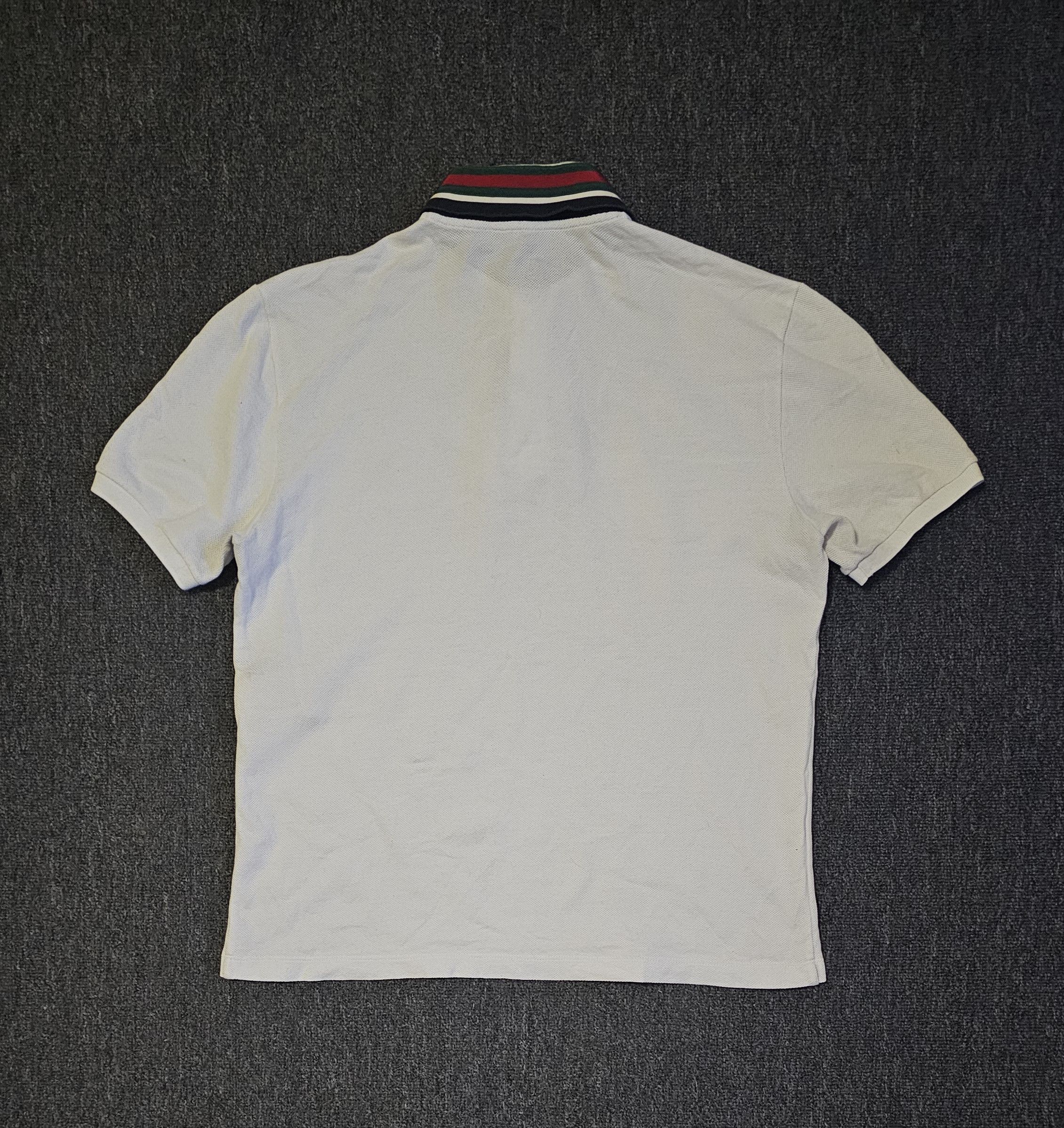 Gucci GUCCI Men's White Polo Shirt Size M Size US M / EU 48-50 / 2 - 3 Thumbnail