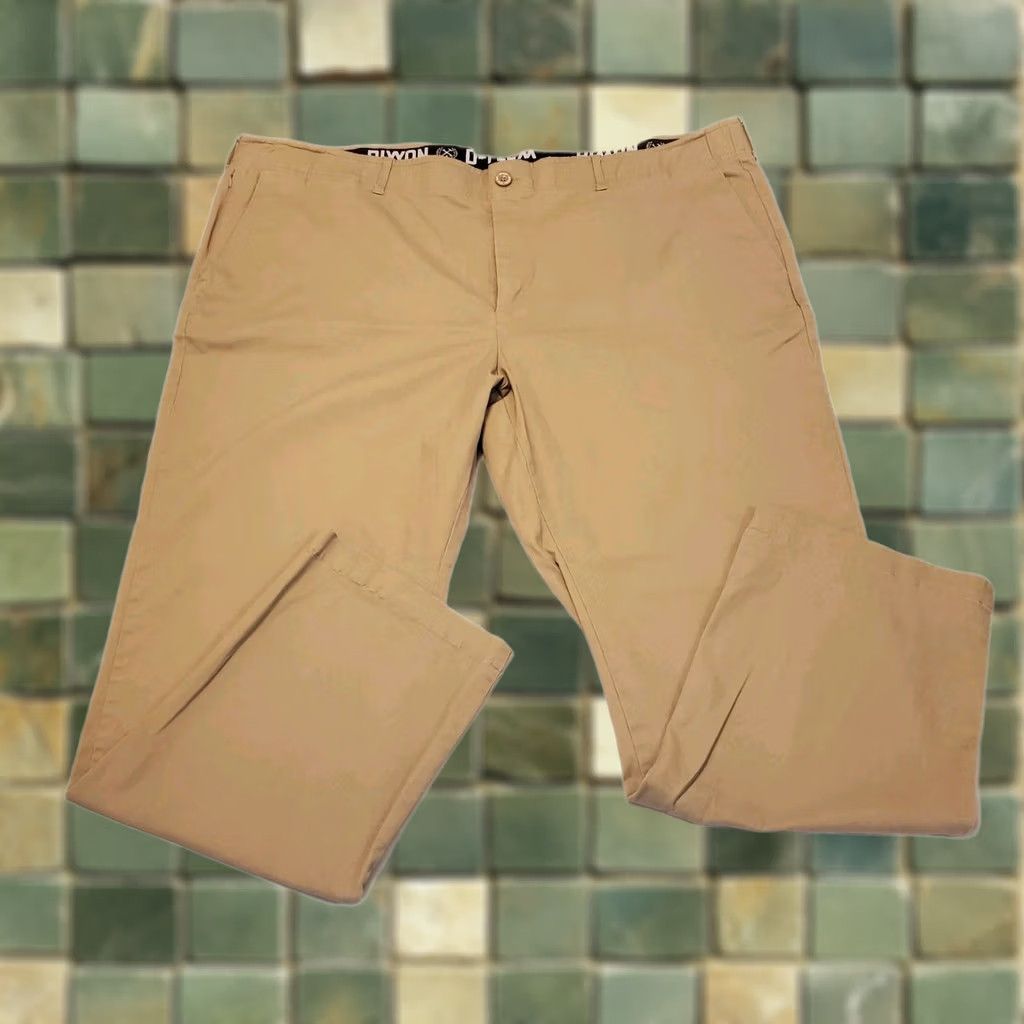 Vintage Dixxon D-Flex Pants Mens 48"× 32" Beige Chino Work Casual Stretch Slacks Khaki Size US 32 / EU 48 - 1 Thumbnail