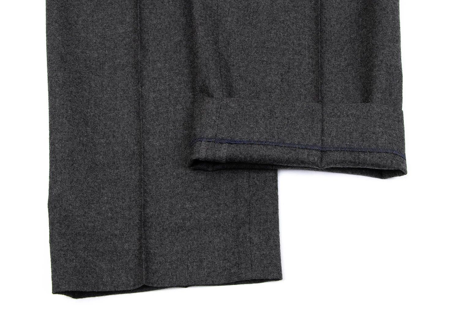 Jean Paul Gaultier Wool Tuck Pants in Gray, Size M Size US 34 / EU 50 - 7 Thumbnail