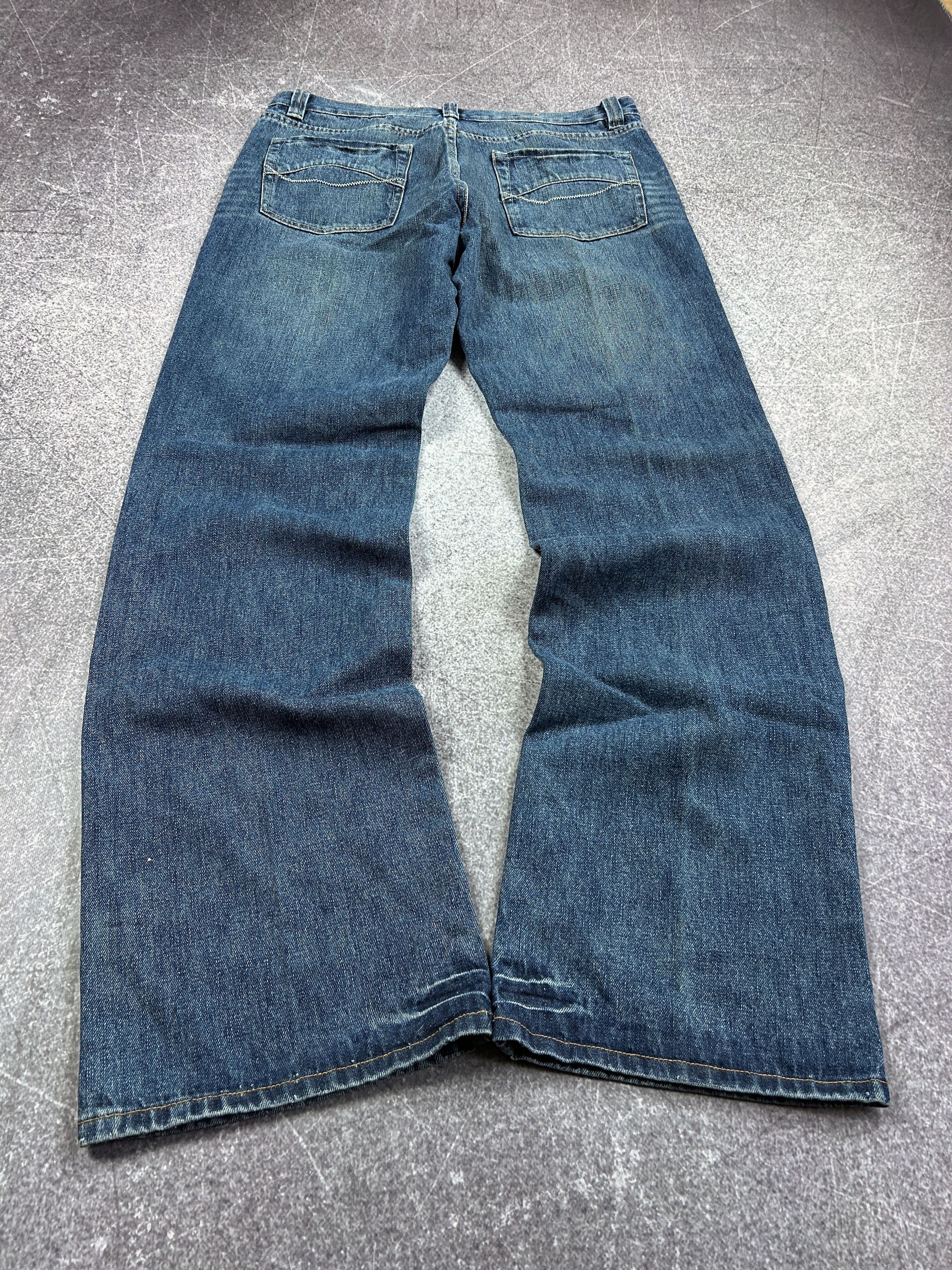 Designer VTG Rick Owens Junya Watanabe Style Stone Washed Jeans Size US 32 / EU 48 - 2 Thumbnail