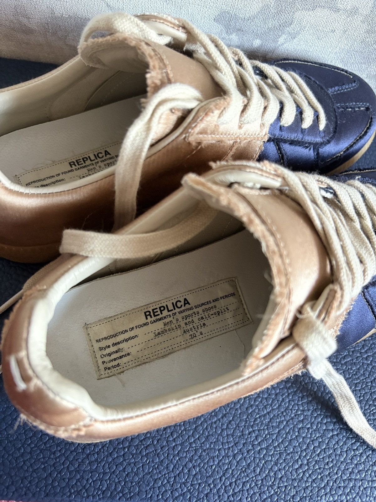 Maison Margiela Maison Margiela GAT sneakers Gold and Blue Size US 6 / IT 36 - 3 Thumbnail