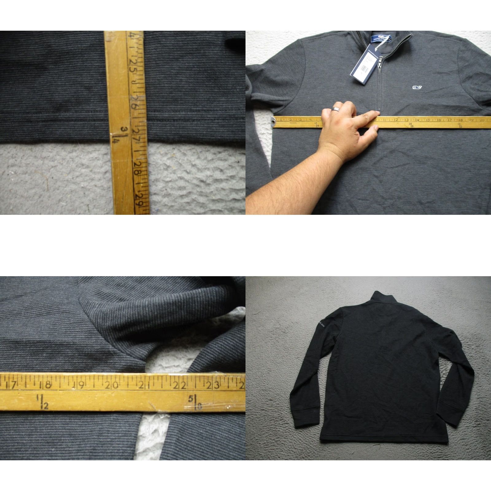 Vineyard Vines Vineyard Vines Quarter Zip Pullover Mens S Black Long Sleeve Performance Top Size US S / EU 44-46 / 1 - 8 Thumbnail