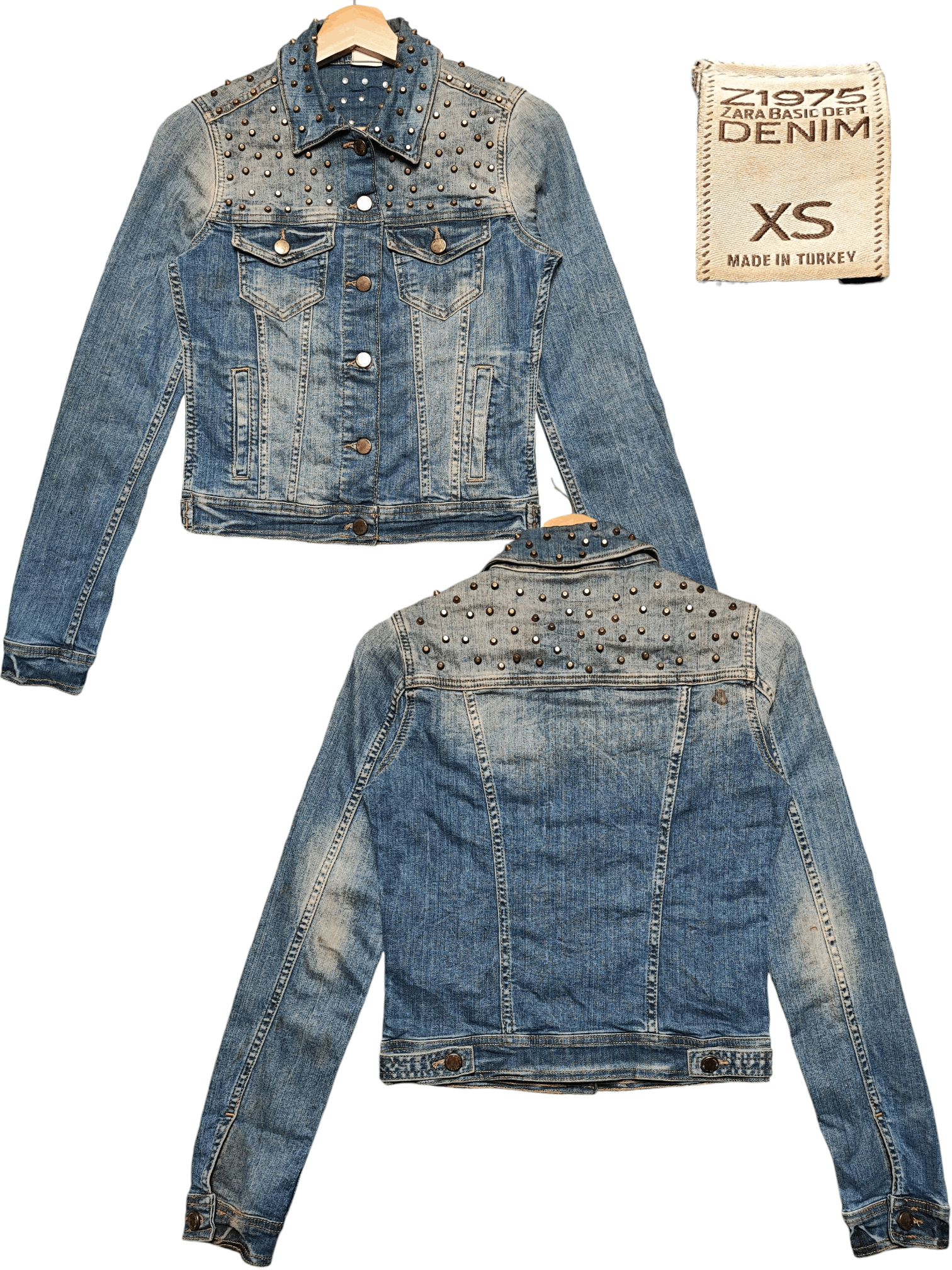 Z1975 zara fashion basic dept denim jacket