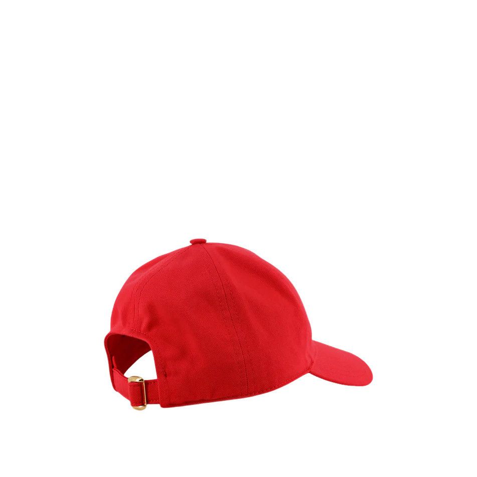 Celine CELINE Triomphe $590 Bright Red Baseball Cap New And Authent Size ONE SIZE - 3 Thumbnail