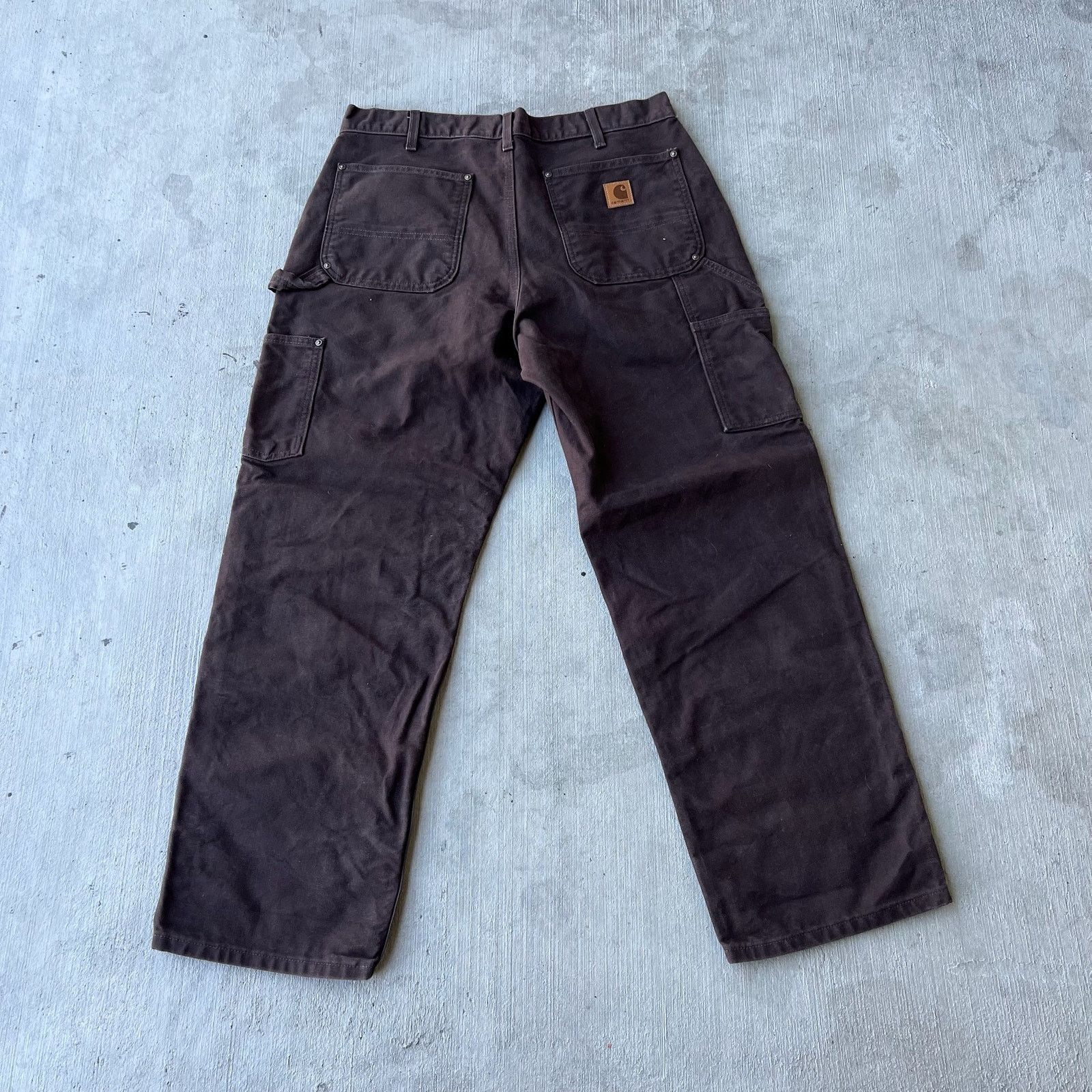 Carhartt × Vintage Carhartt brown double knee work wear carpenter pants Size US 33 - 5 Thumbnail