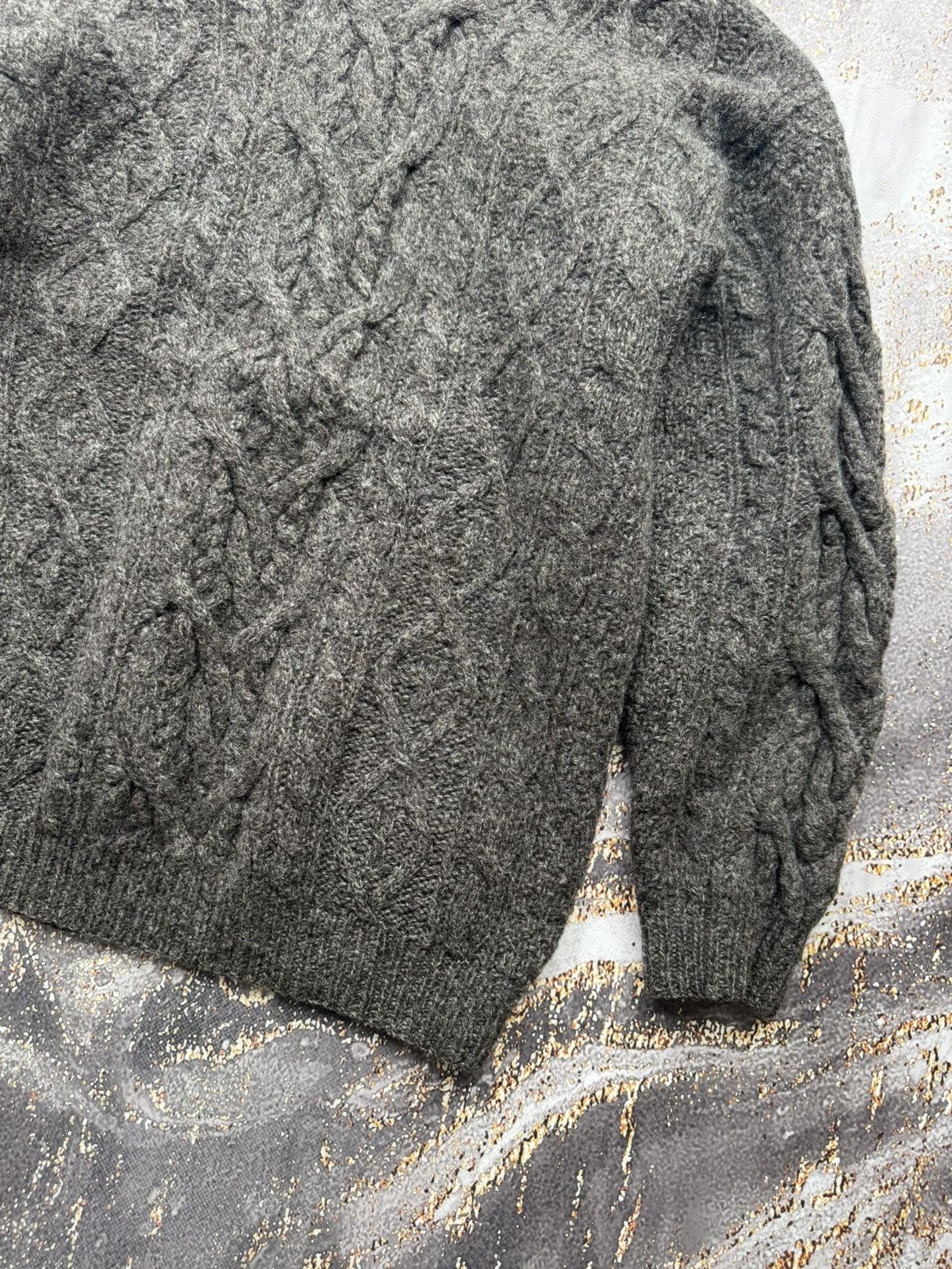 L.O.G.G. × Vintage L.O.G.G. Vintage Cable Knit Wool Sweater Size US M / EU 48-50 / 2 - 3 Thumbnail