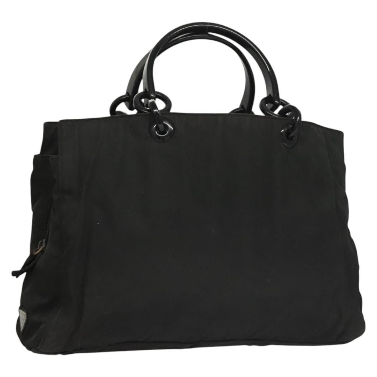 Prada PRADA Hand Bag Nylon Black Silver Size ONE SIZE - 1 Thumbnail