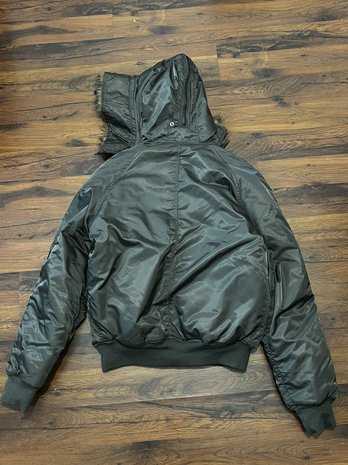 Vintage 00s l Flyer Green Vintage Bomber Large hype Jacket Oversize Size US L / EU 52-54 / 3 - 2 Thumbnail