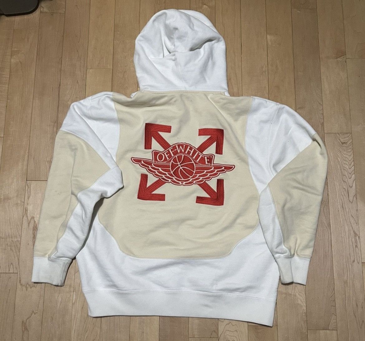 Jordan Brand × Off-White Off White X Jordan Hoodie Size US XL / EU 56 / 4 - 2 Thumbnail