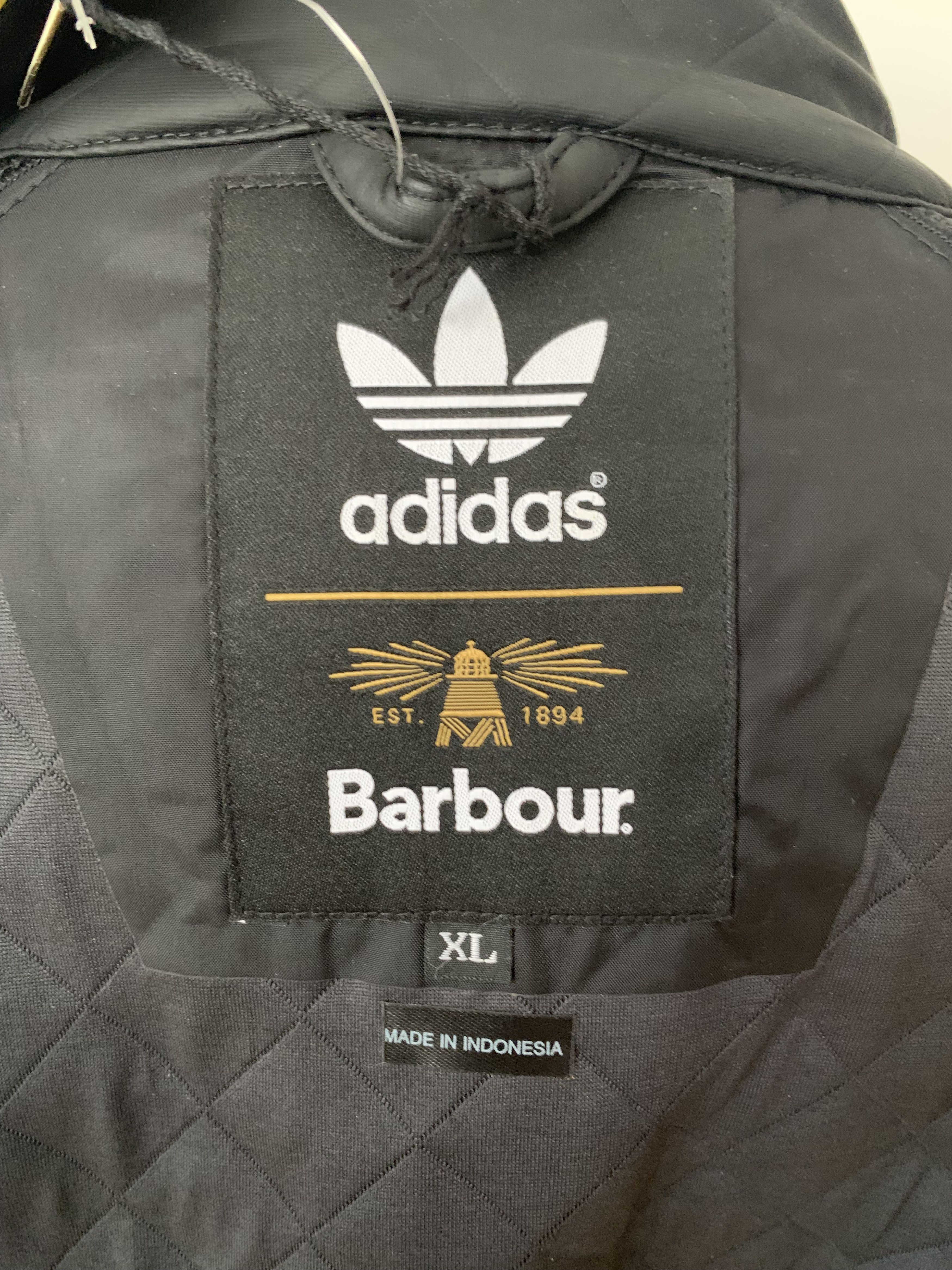 Adidas × Barbour Barbour x adidas Quilted Leather Bomber Jacket Size US L / EU 52-54 / 3 - 12 Thumbnail