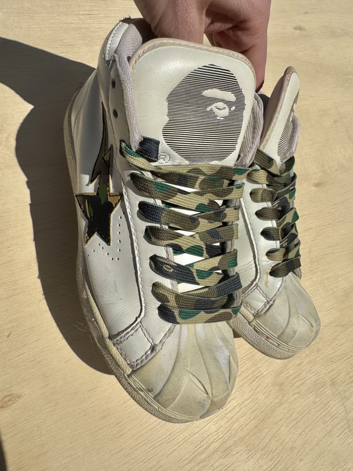 Bape × Nigo OG BAPE A BATHING APE VINTAGE NIGO JAPAN SNEAKERS Size US 5.5 / EU 38 - 5 Thumbnail