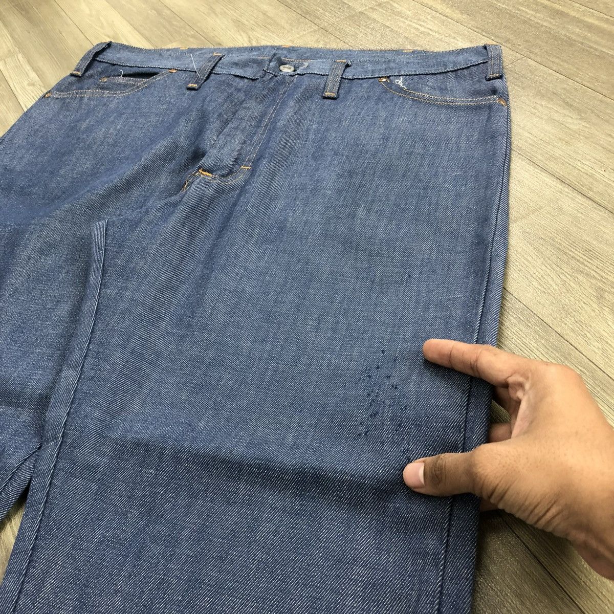 JCPenney 60/70s Vintage Jcpenny Ranchraft Cutt Off Penn-Prest Jeans Size US 38 / EU 54 - 16 Thumbnail