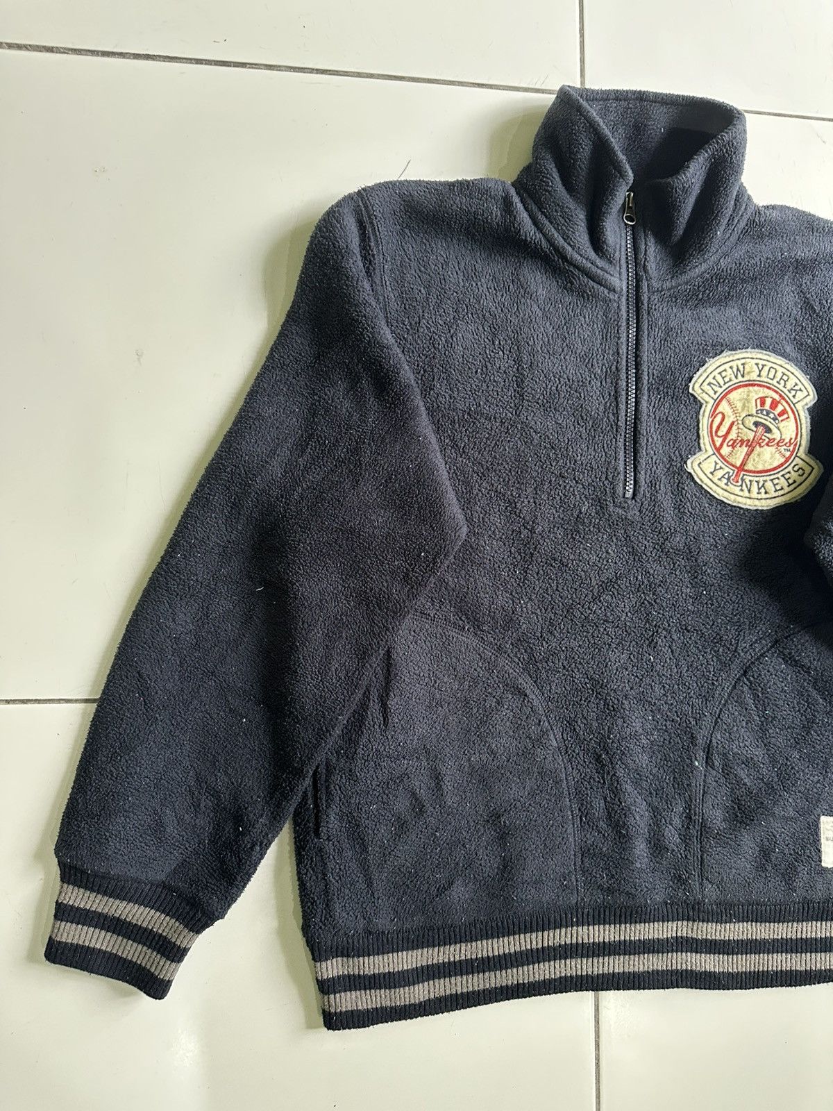 Other Vintage Major Baseball Fleece half zip Dark blue Size US L / EU 52-54 / 3 - 4 Thumbnail
