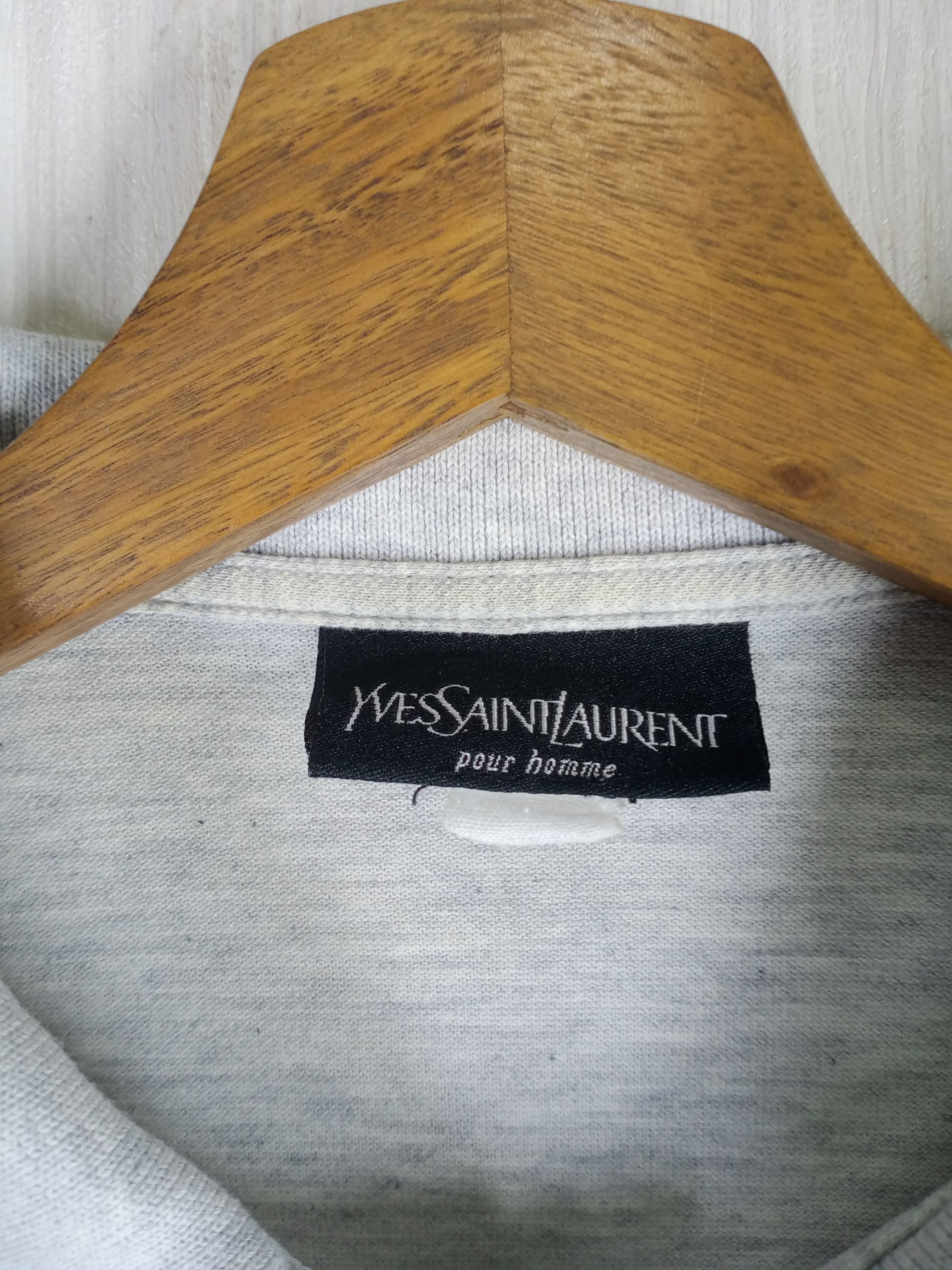 Yves Saint Laurent Rare Vintage Yves Saint Laurent Pour Homme Polo Size US L / EU 52-54 / 3 - 5 Thumbnail