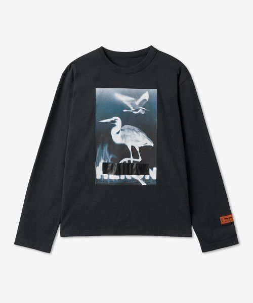 Heron Preston o1b1xh1ea1223 Censored Heron Long-Sleeve Tee in Black Size US M / EU 48-50 / 2 - 1 Thumbnail