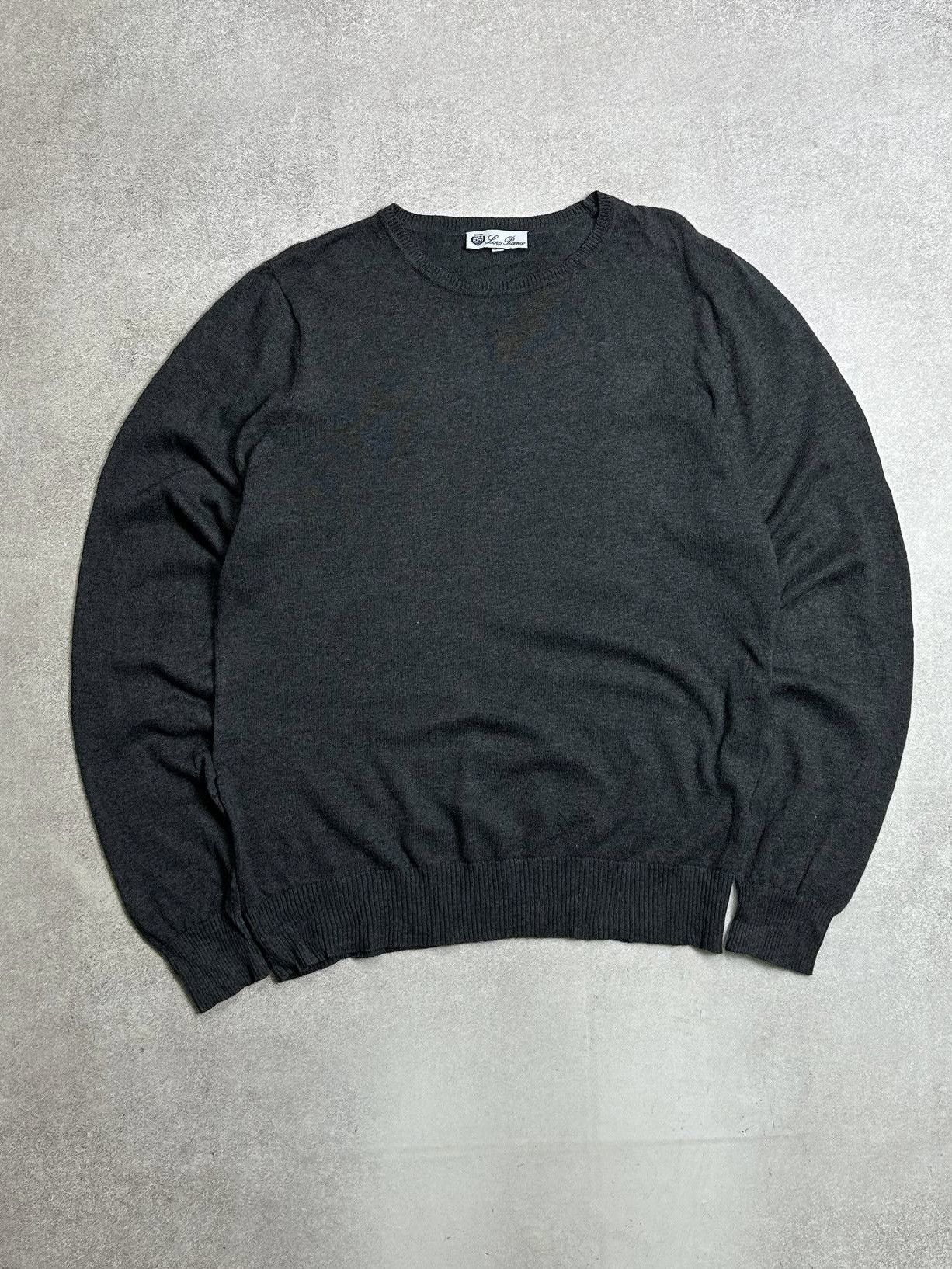 Loro Piana Loro Piana Gray Kkit Sweater Mens IT50! Size US M / EU 48-50 / 2 - 1 Thumbnail