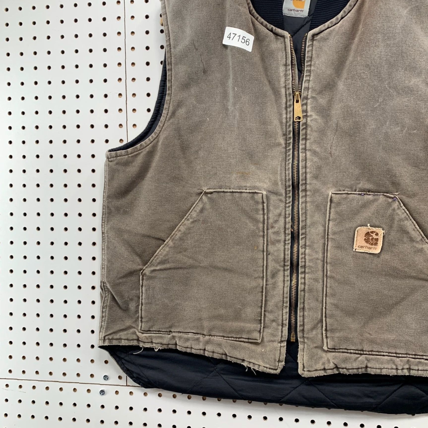 Carhartt VINTAGE Carhartt Vest Jacket Mens XL Brown Duck Canvas Sleeveless Chestnut Jacket Vest Carhartt J97 Workwear Men XL Brown Canvas Size US XL / EU 56 / 4 - 4 Thumbnail