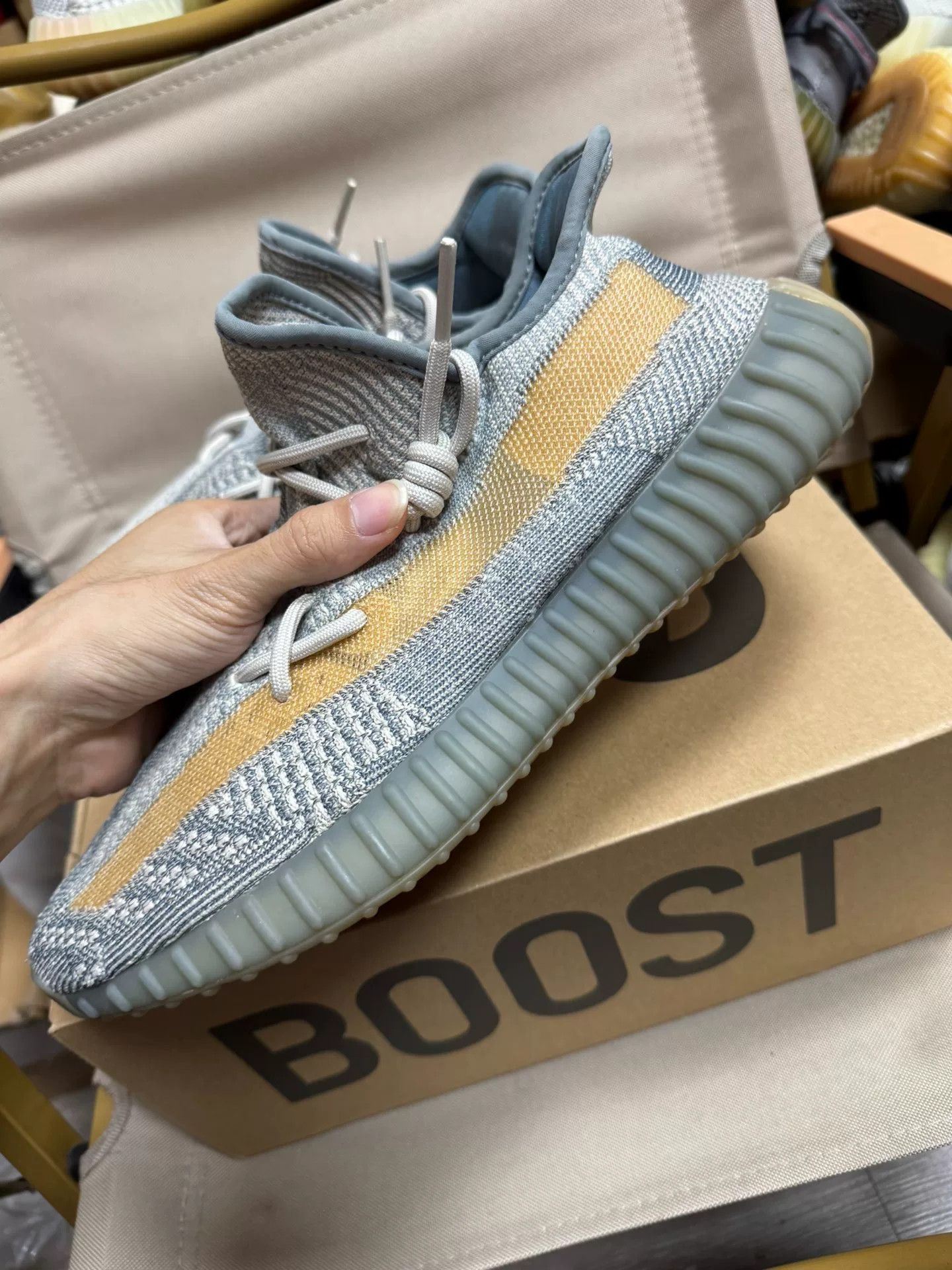 Adidas Adidas YEEZY350 Gray Lowtop Sneakers 10 Men Size US 10 / EU 43 - 1 Thumbnail