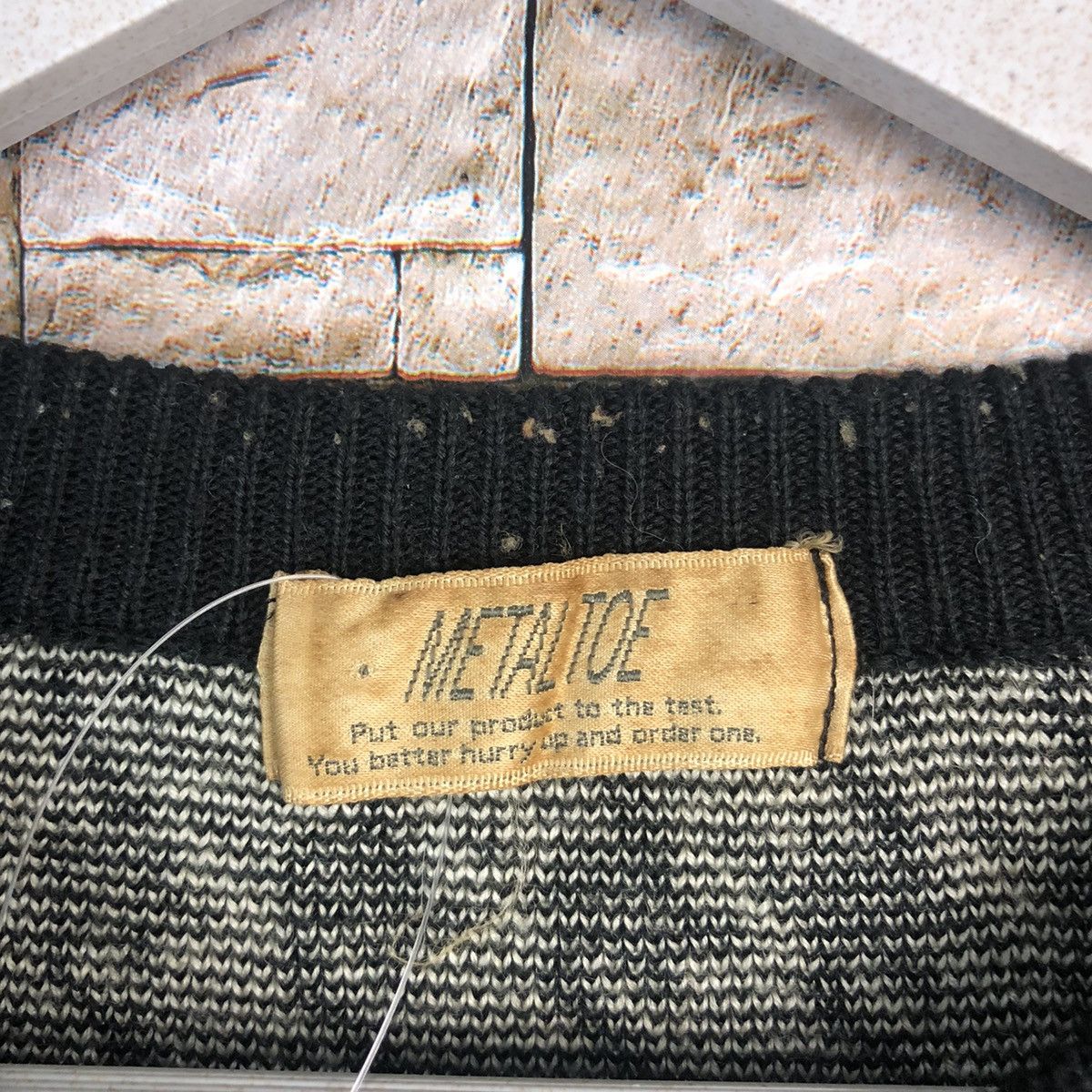Japanese Brand Metal Toe Black Cardigan Knitwear #A935 Size M / US 6-8 / IT 42-44 - 11 Thumbnail