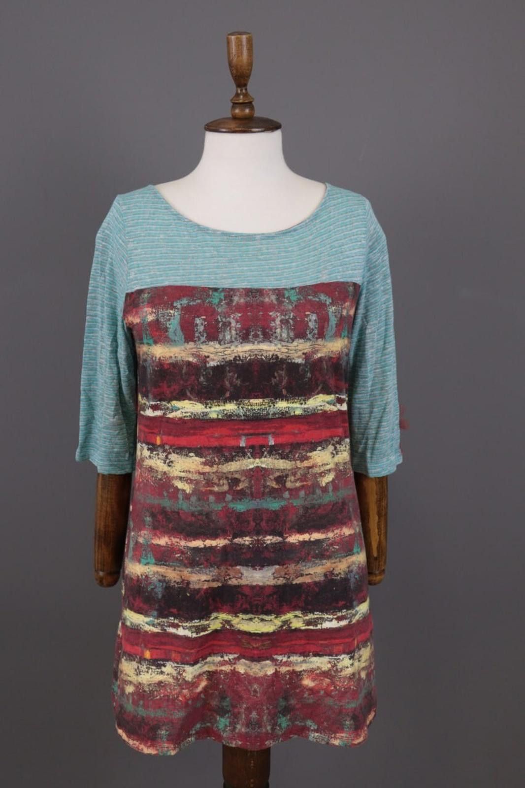 Designer Aventures des Toiles Multicolor Printed A-Line Dress 42 Size M / US 6-8 / IT 42-44 - 1 Thumbnail
