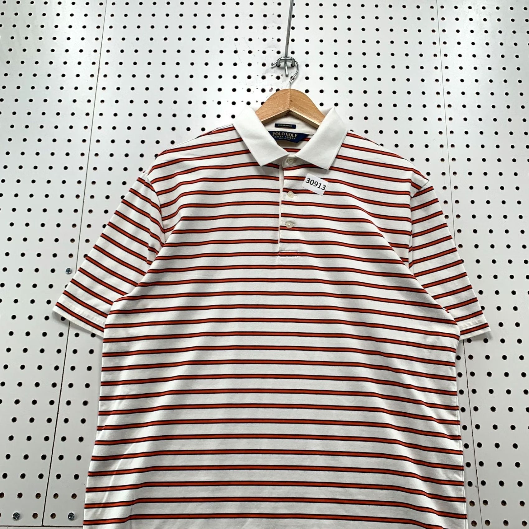 Polo Ralph Lauren Polo Ralph Lauren Performance Shirt Mens Medium White Orange Stripe Polo Shirt Mens Medium White Orange Stripe Size US M / EU 48-50 / 2 - 5 Thumbnail