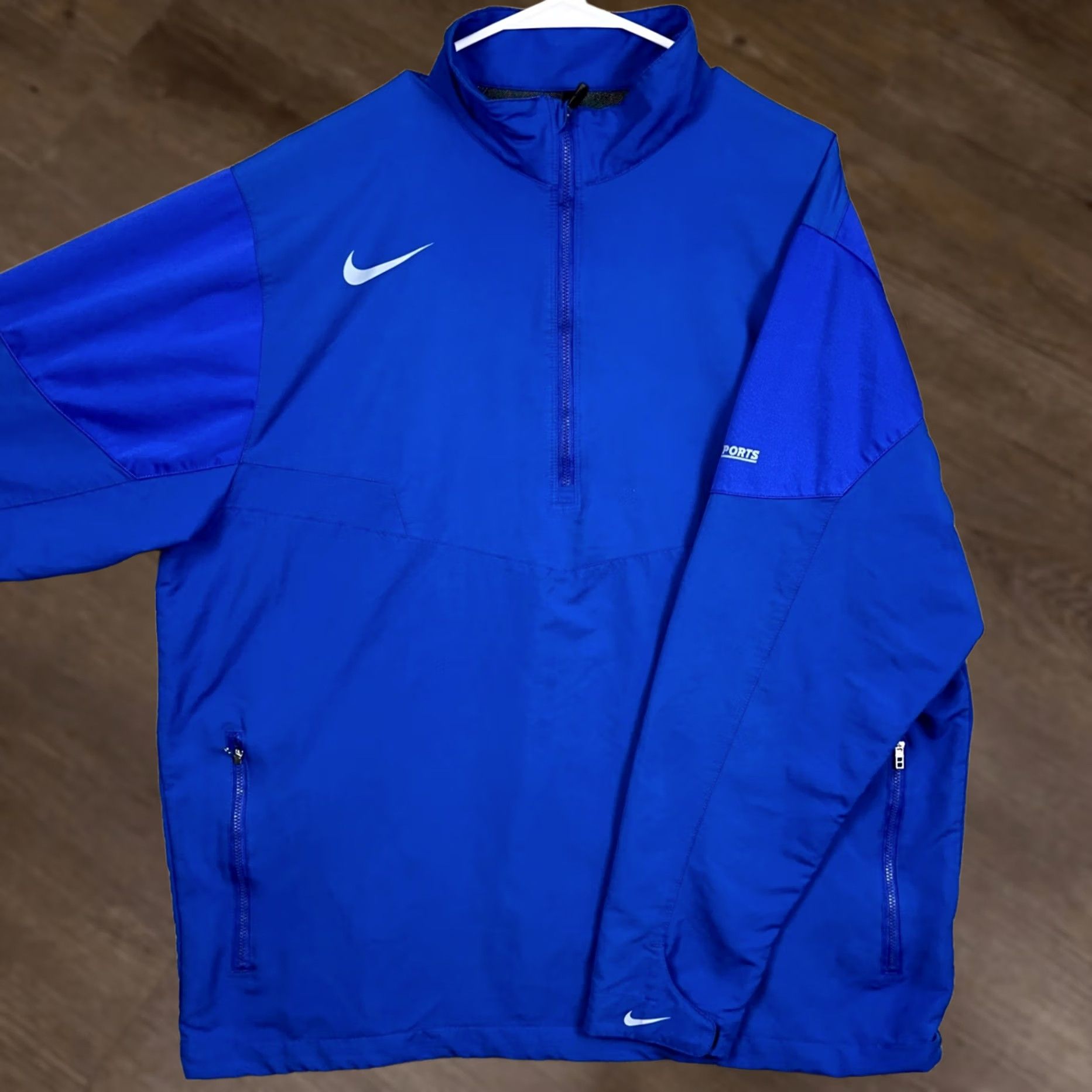 Nike Nike Golf Jacket Pullover Men XL Blue 1/4 Zip Long Sleeve Swoosh Outdoor Activewear Size US XL / EU 56 / 4 - 1 Thumbnail