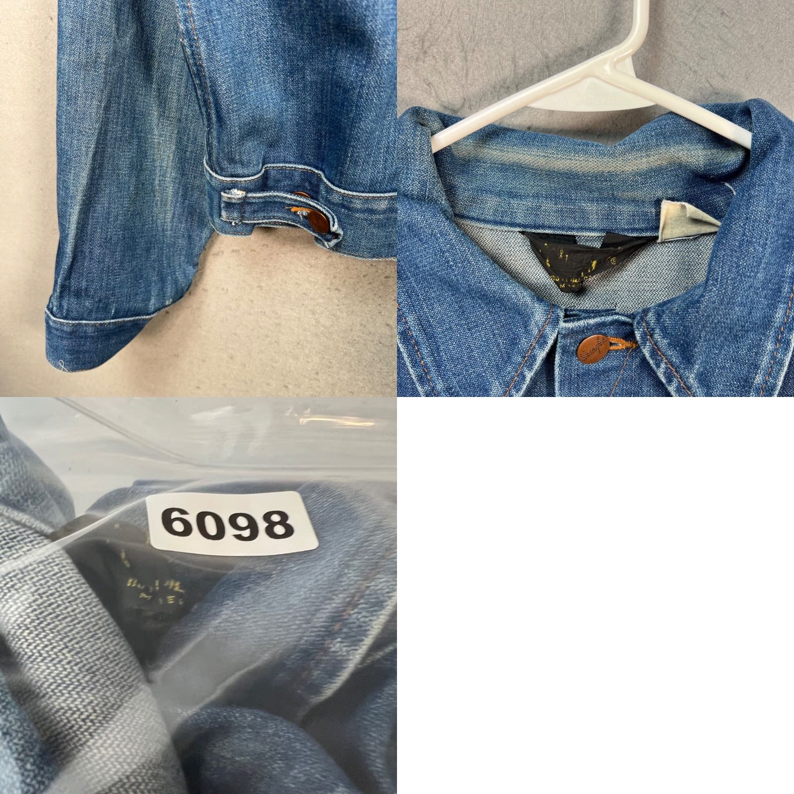 Wrangler VINTAGE Wrangler Denim Jacket Shirt Mens Large Blue Western Trucker Denim 14 oz Cotton Jacket Size US 33 - 8 Thumbnail