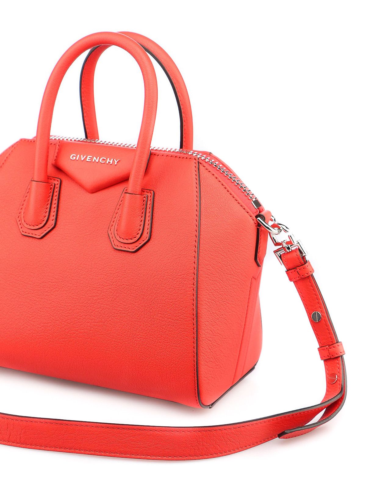 Givenchy o1srvl11e0824 Size: OS / Antigona Mini Leather Bag Light Red Size ONE SIZE - 3 Thumbnail