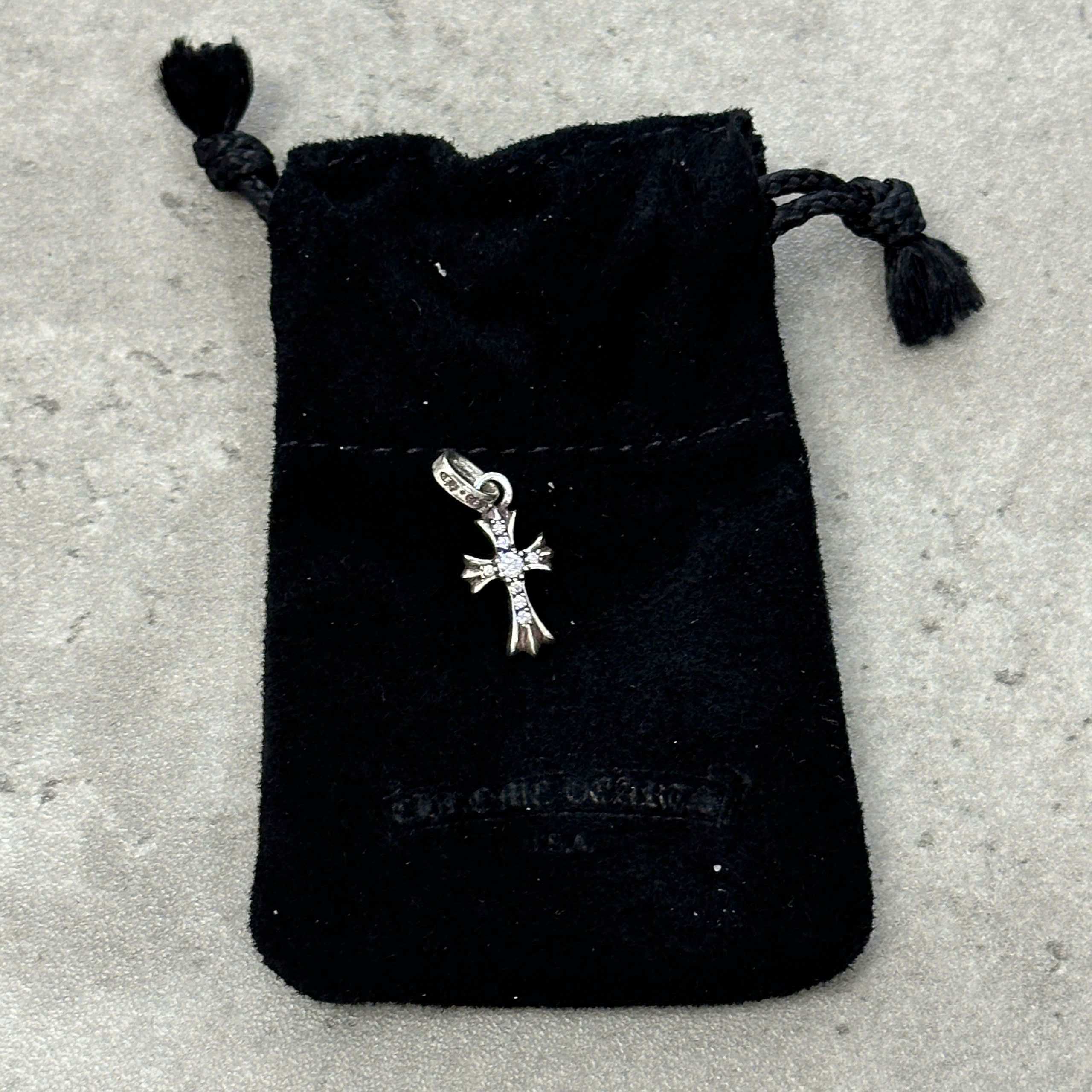 Chrome Hearts Chrome Hearts Cross baby fat sliver charm diamond Size ONE SIZE - 5 Thumbnail