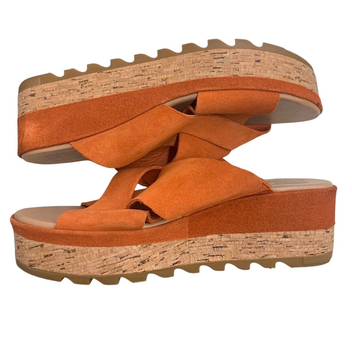 SOREL SOREL Sandal Cameron Flatform Mule Suede Orange SZ 7.5 Size US 7.5 / IT 37.5 - 6 Thumbnail