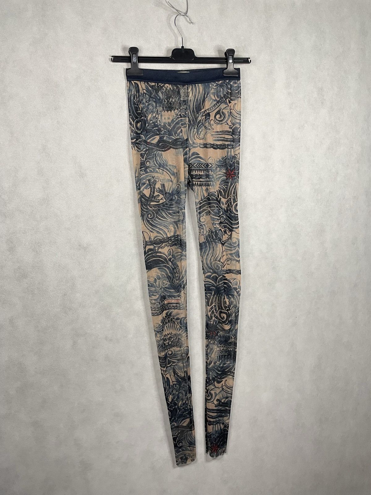 Jean Paul Gaultier Jean Paul Gaultier JPG Lindex Tattoo Y2k Leggings Mesh Pants Size 27" / US 4 / IT 40 - 2 Thumbnail