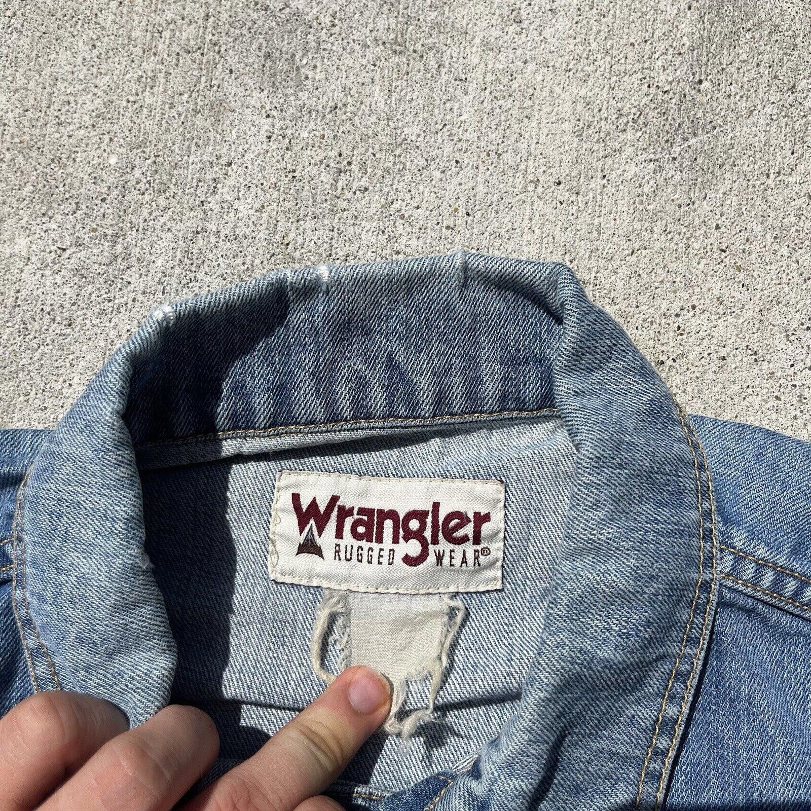 Wrangler WRANGLER Men's Denim Jacket Rugged Wear Classic size Medium Size US M / EU 48-50 / 2 - 2 Thumbnail