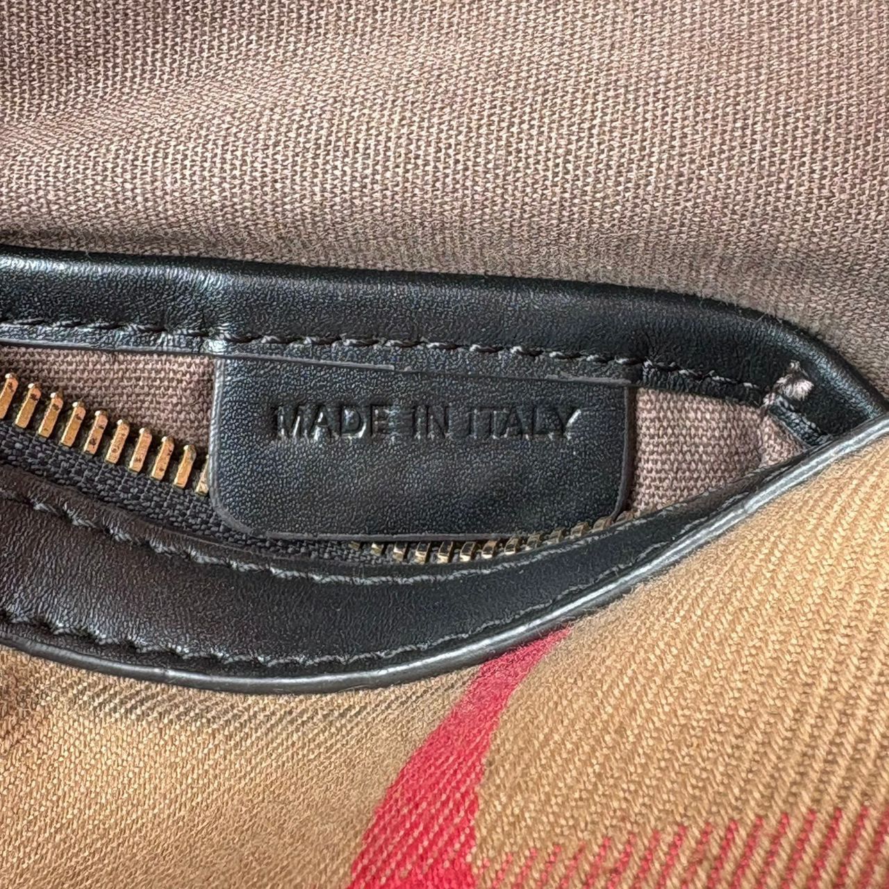 Burberry Burberry Vintage Haymarket Check Canvas & Leather Boston Bag Size ONE SIZE - 10 Thumbnail
