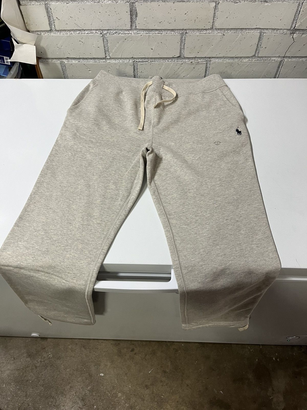 image of Gray Polo Ralph Laurent Sweats in Grey, Men's (Size 38)