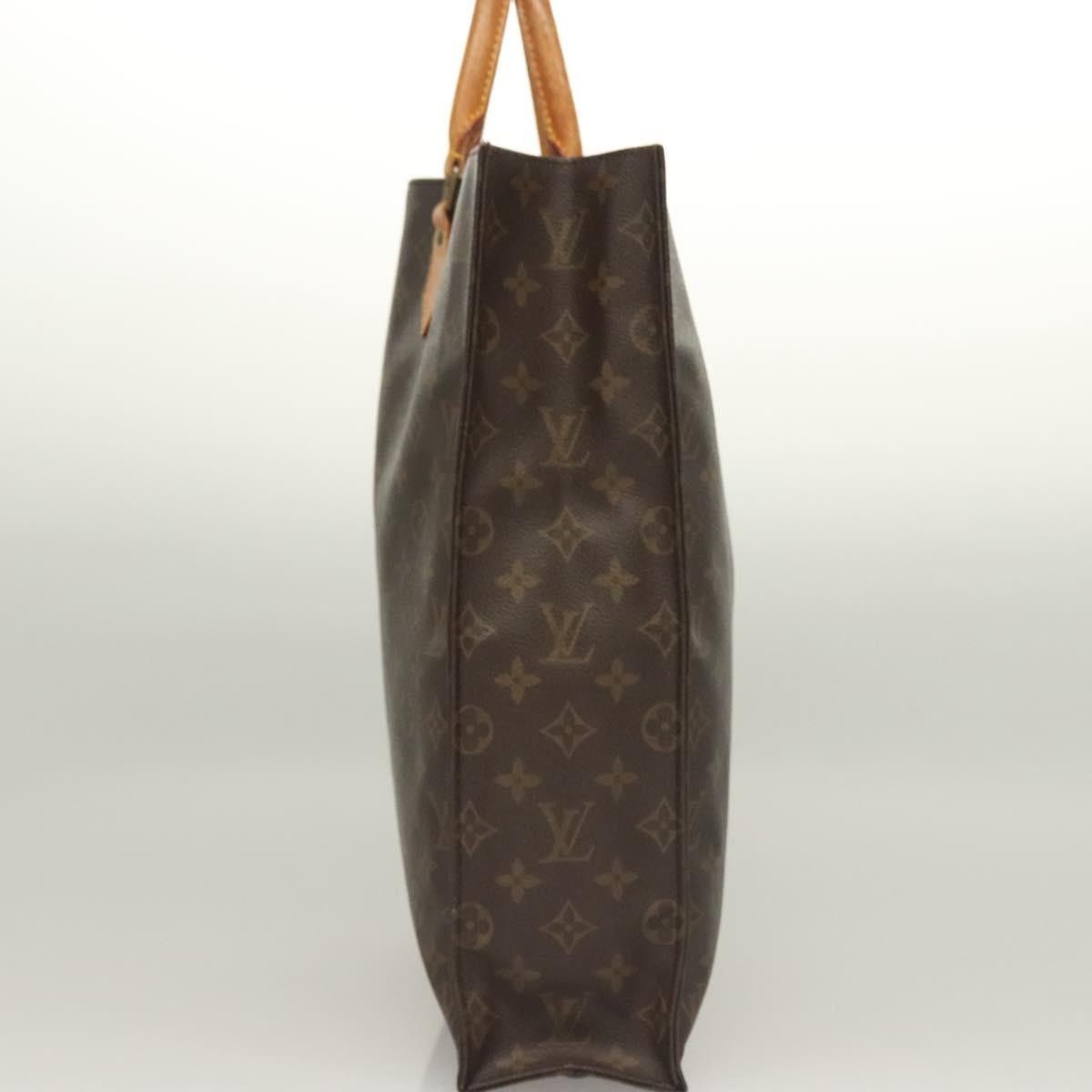 Louis Vuitton LOUIS VUITTON Monogram Sac Plat Hand Bag M51140 Size ONE SIZE - 3 Thumbnail
