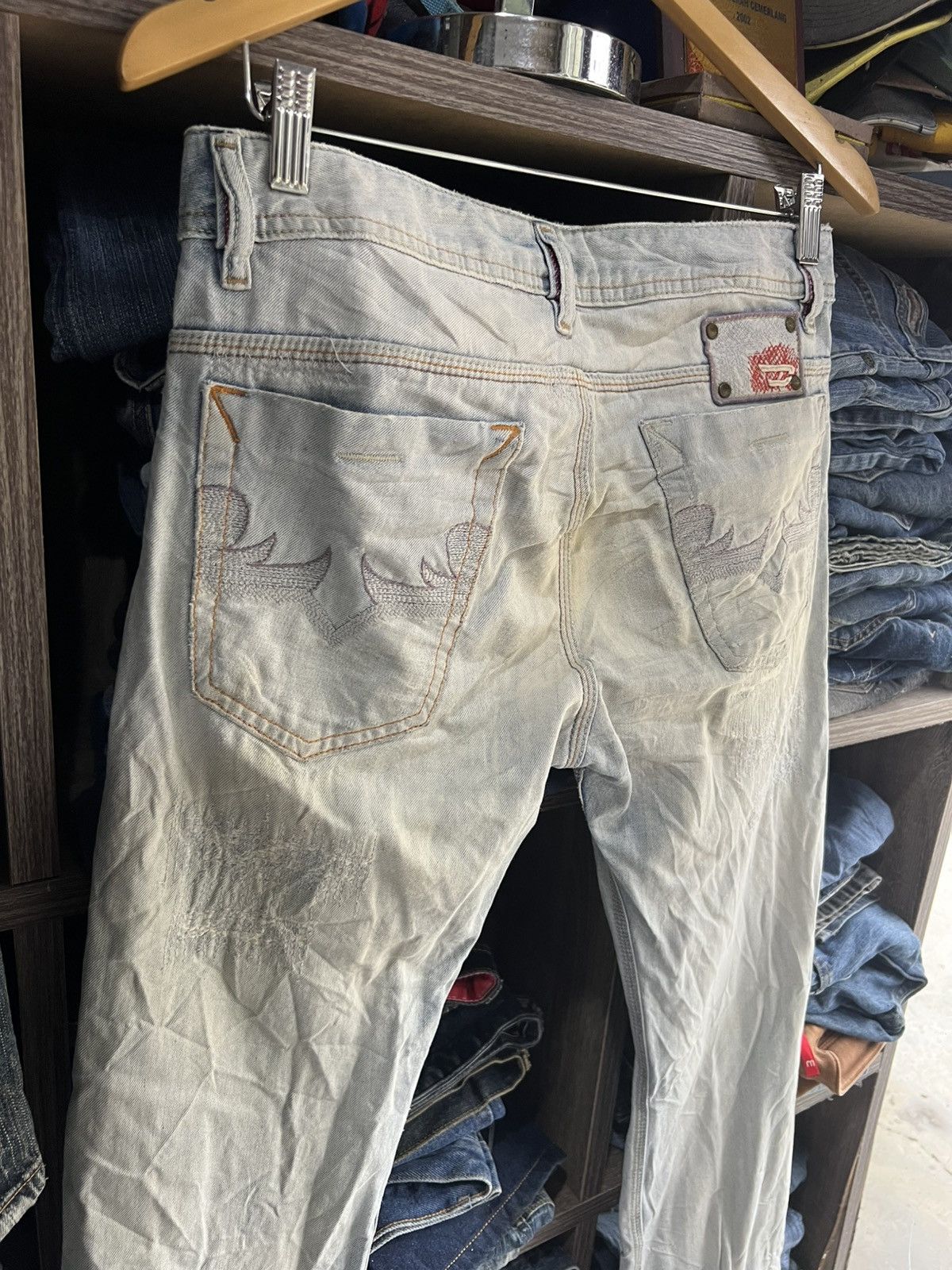 Diesel 🔥Vintage Diesel Industry Made in Italy Distressed Denim Size US 31 - 15 Thumbnail