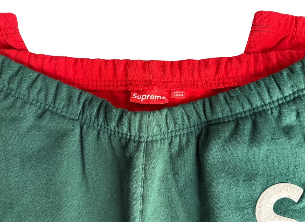 Supreme Supreme split S logo sweat pant green and red Size US 36 / EU 52 - 4 Thumbnail