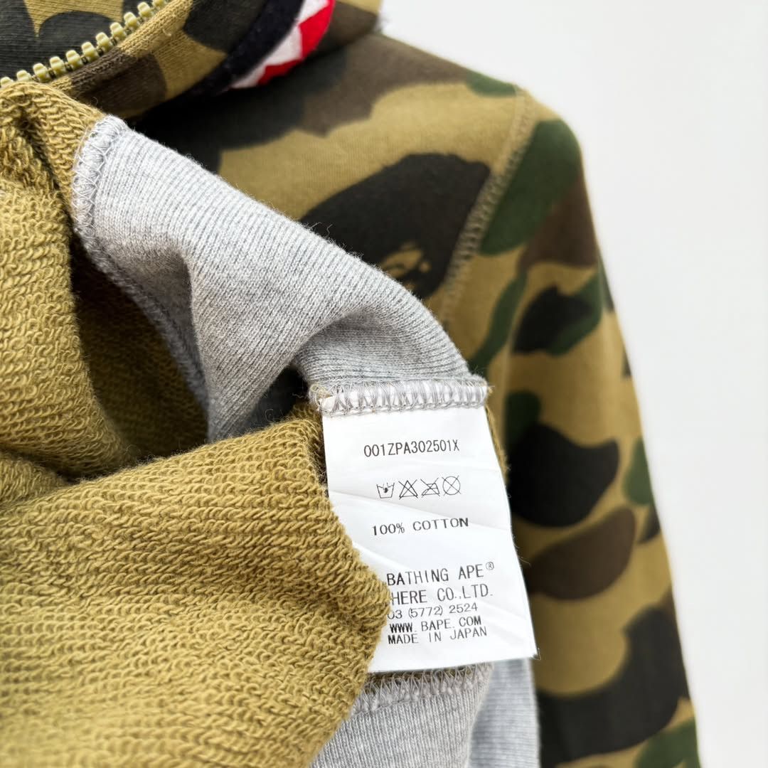 Bape × Nigo 1st Camo Shark Full Zip Hoodie Size XS / US 0-2 / IT 36-38 - 12 Thumbnail