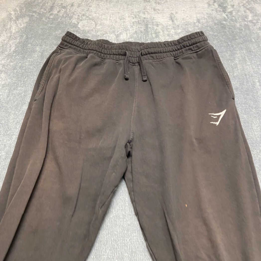 Gymshark Gymshark Sweatpants Mens Large Black Fleece Lined Drawstring Waist Tapered Leg Size US 33 - 4 Thumbnail