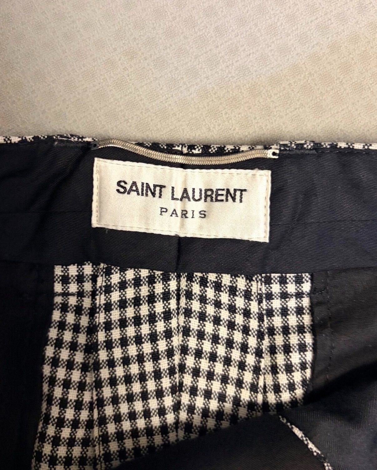 Saint Laurent Paris Saint Laurent 22SS Houndstooth Tailored Pants Size US 30 / EU 46 - 3 Thumbnail