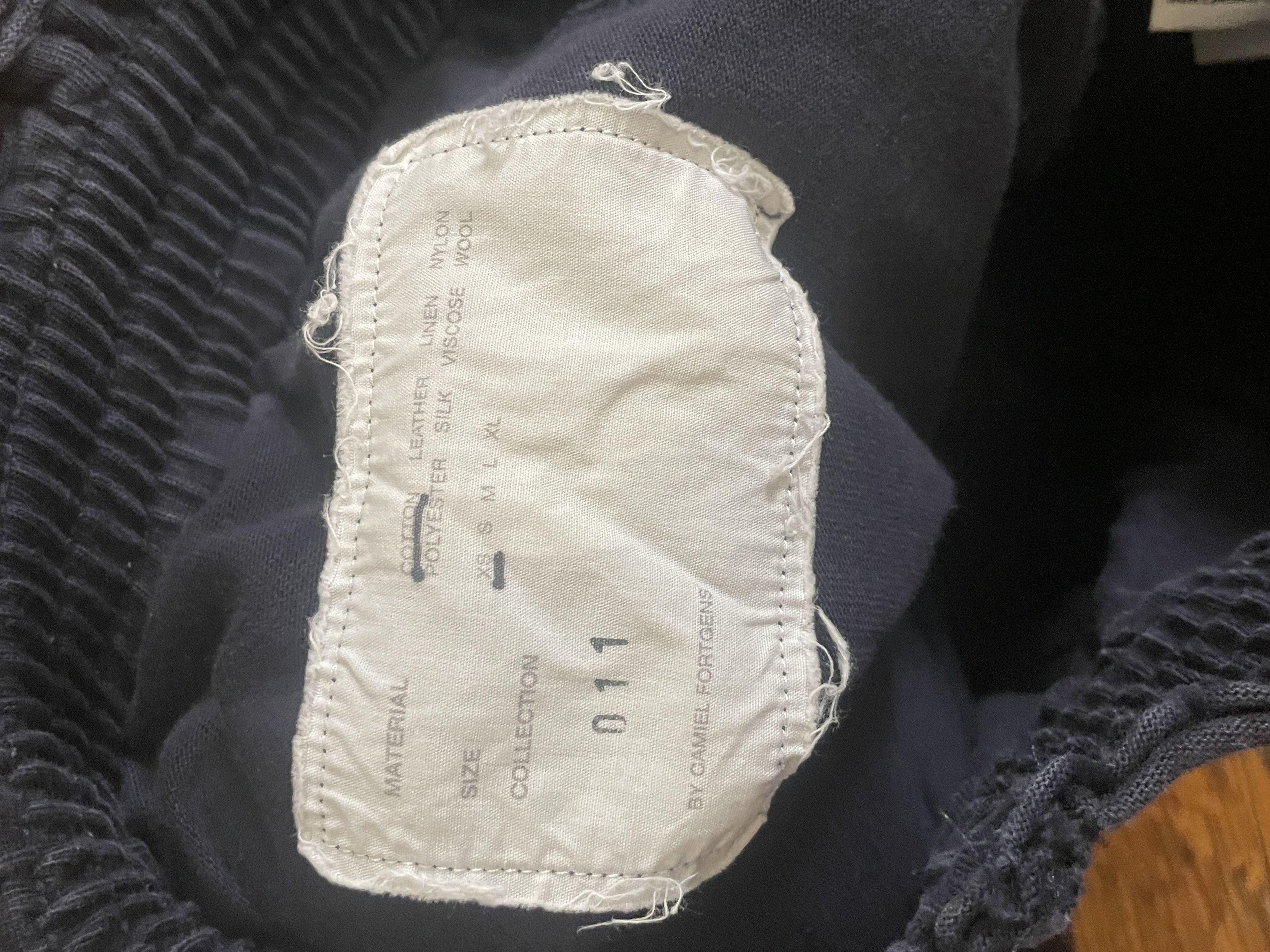 Camiel Fortgens Blue Jersey Grandma Pants Size US 29 - 2 Thumbnail