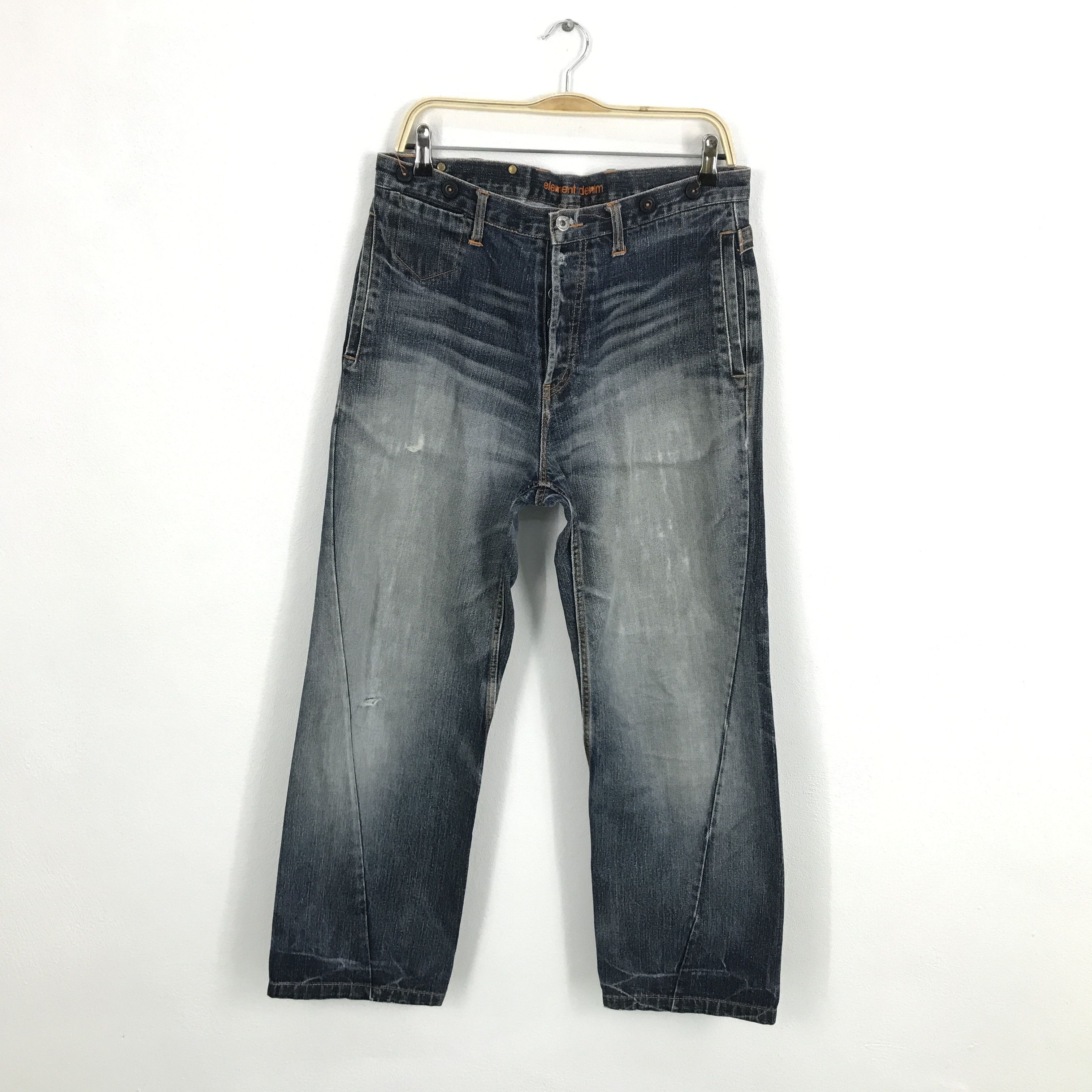 Element Denim Faded element baggy distressed jean pants Size US 32 / EU 48 - 1 Thumbnail