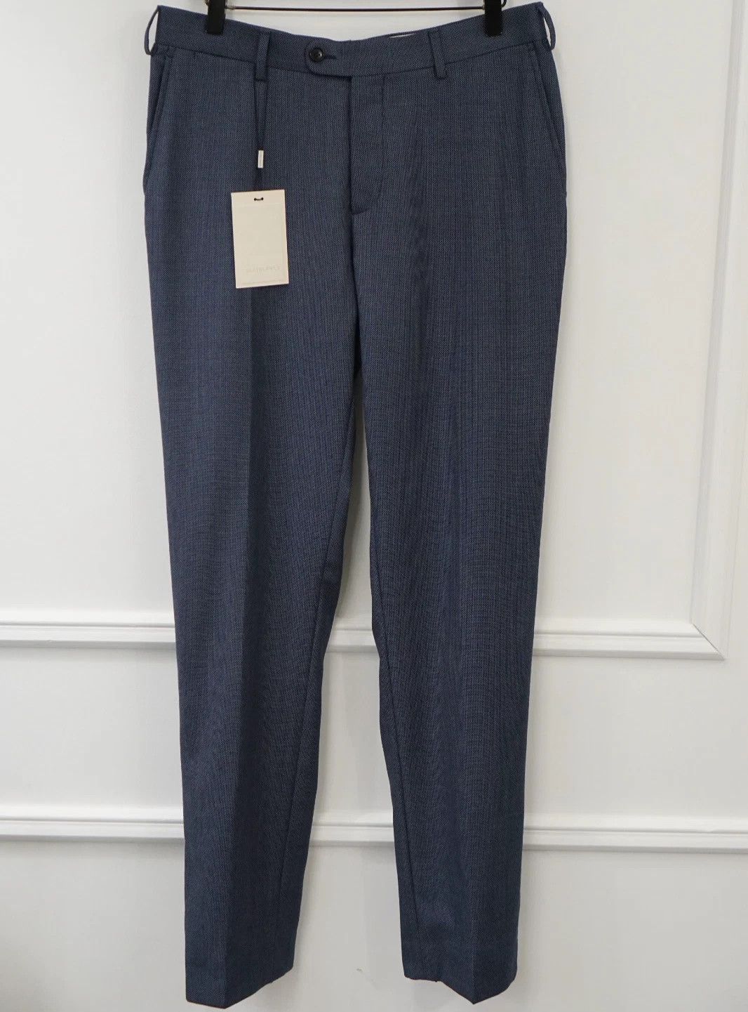 Men Suitsupply Pants Navy Blue Wool Sienna Size UK/US36